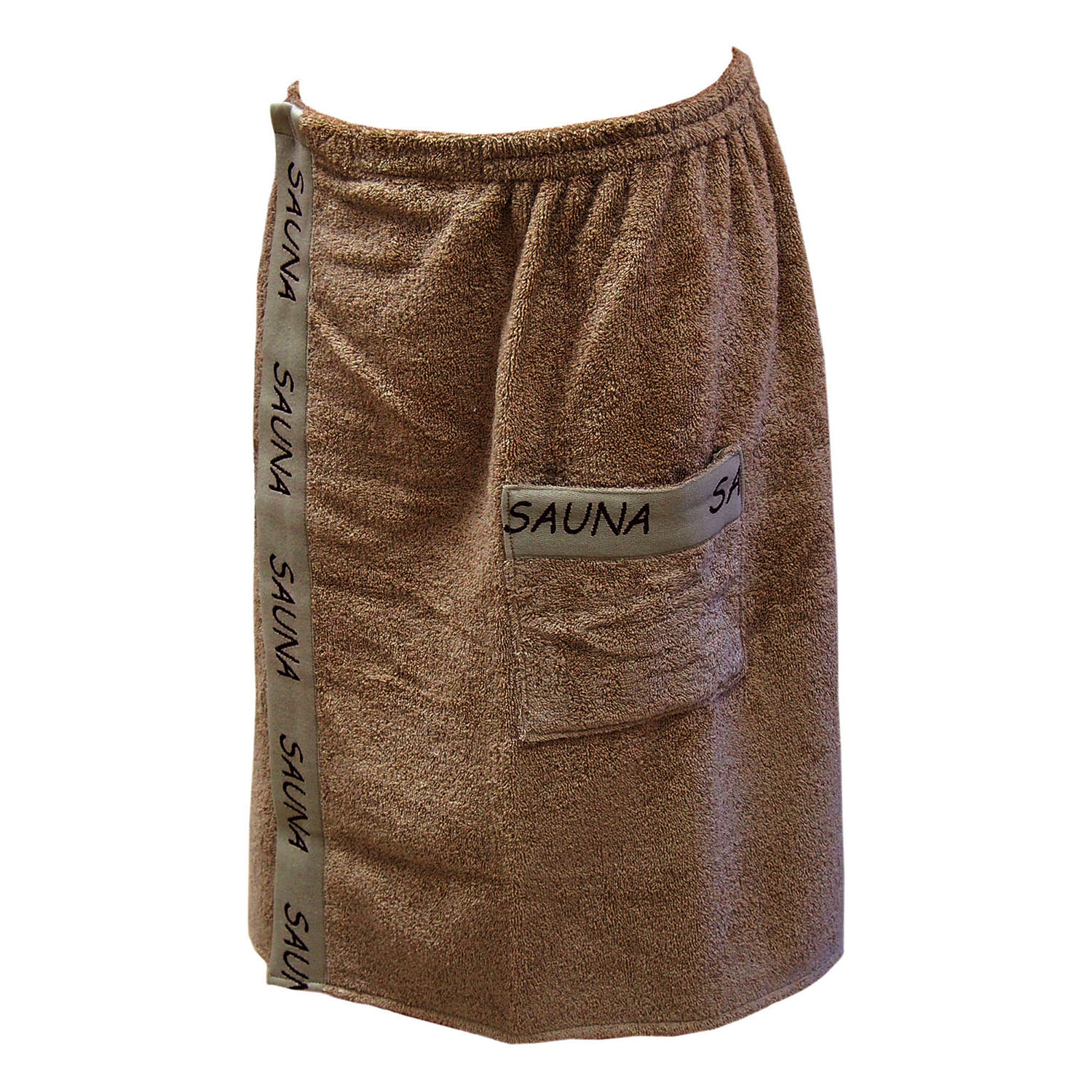 Килт банный САУНА мужской коричневый