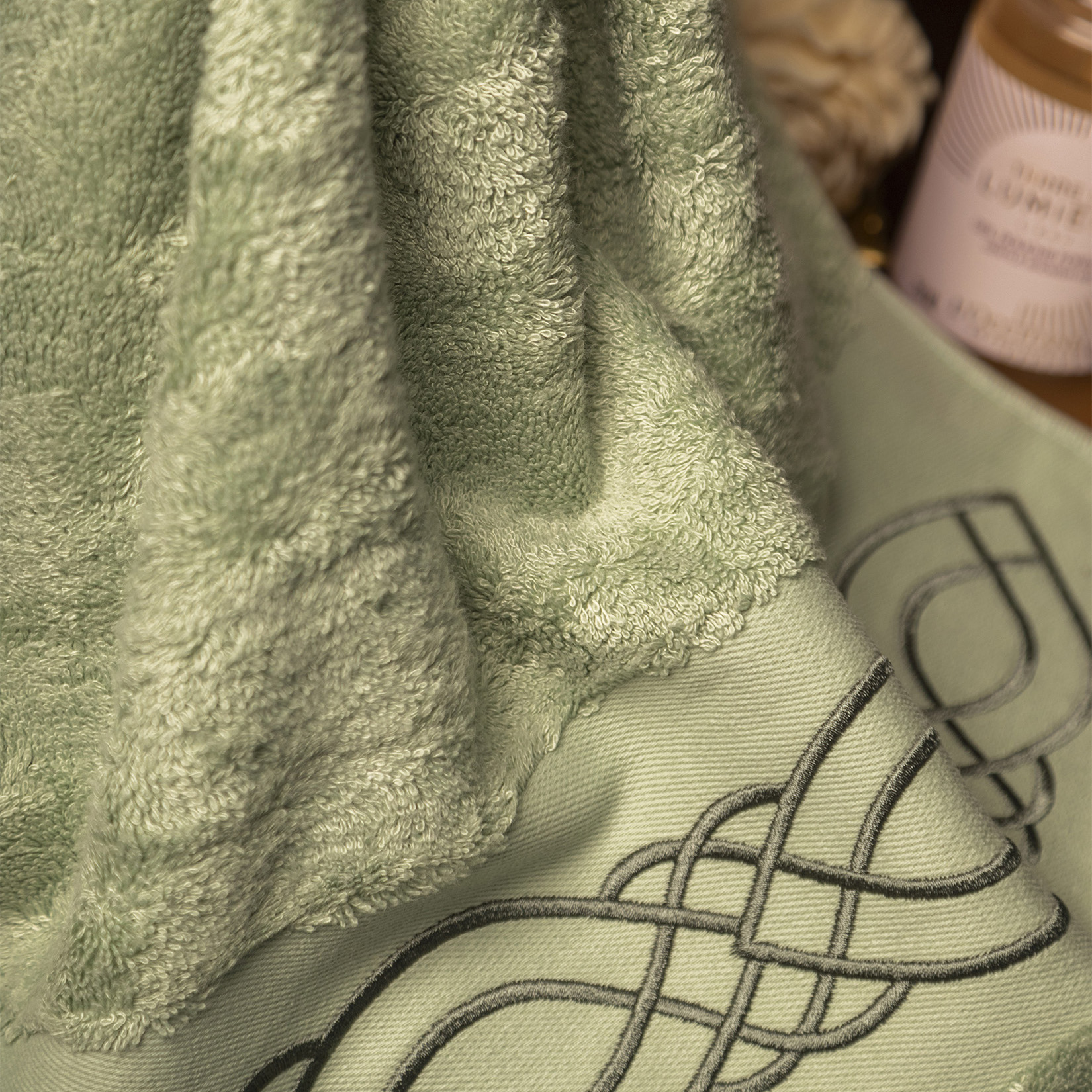 Полотенце ЛЮКСУРИ светло-зеленое