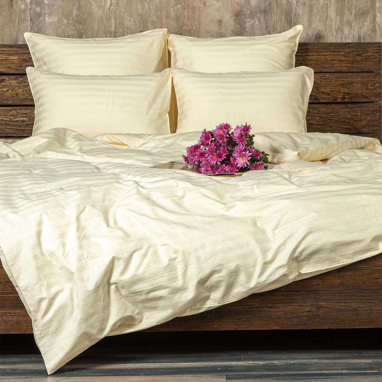 Пододеяльник Сатин-Страйп шампань 11-0510