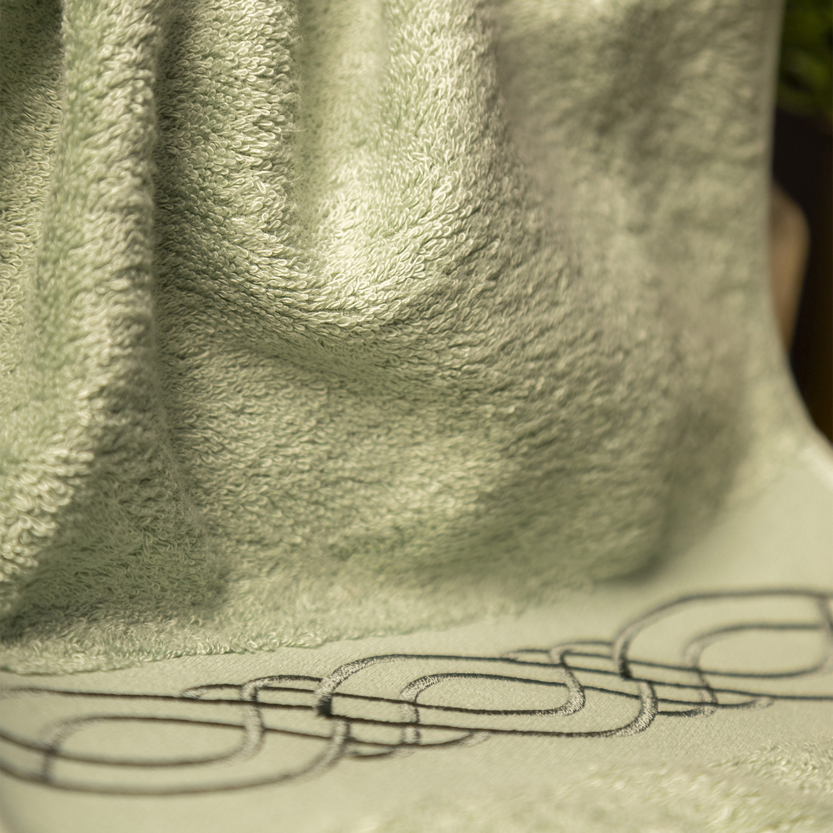 Полотенце ЛЮКСУРИ светло-зеленое