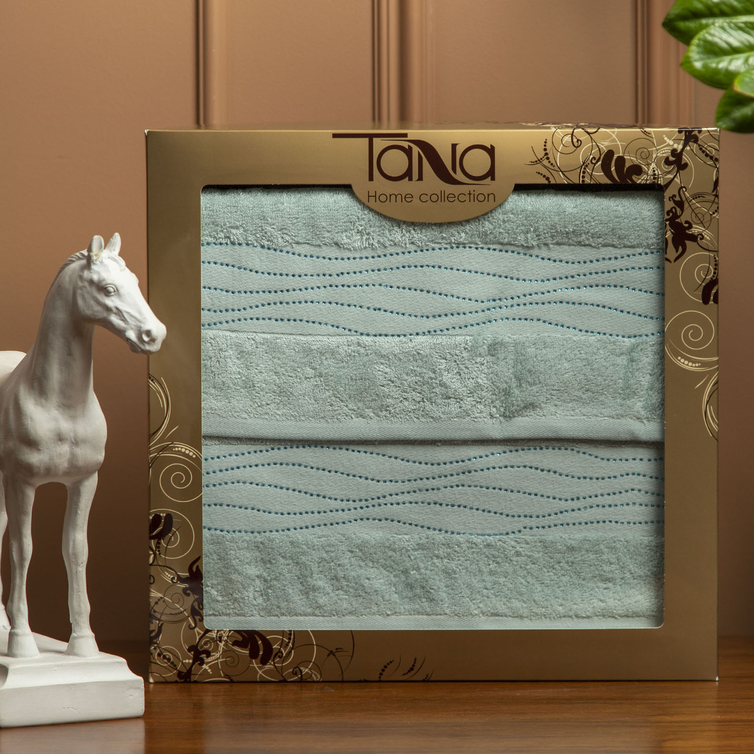 Набор полотенец КРИСТАЛЛ бирюзовый