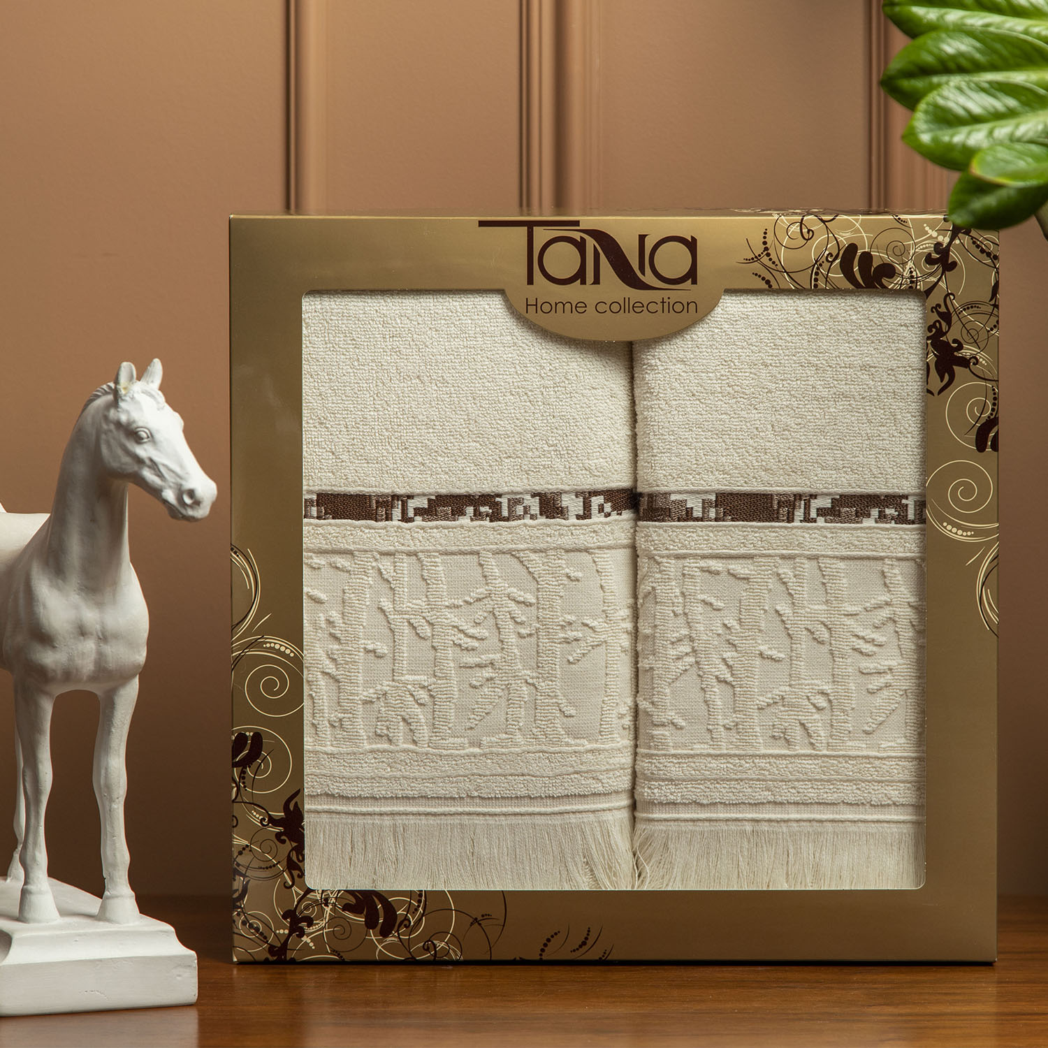 Набор полотенец НАТУРЭЛЬ молочный