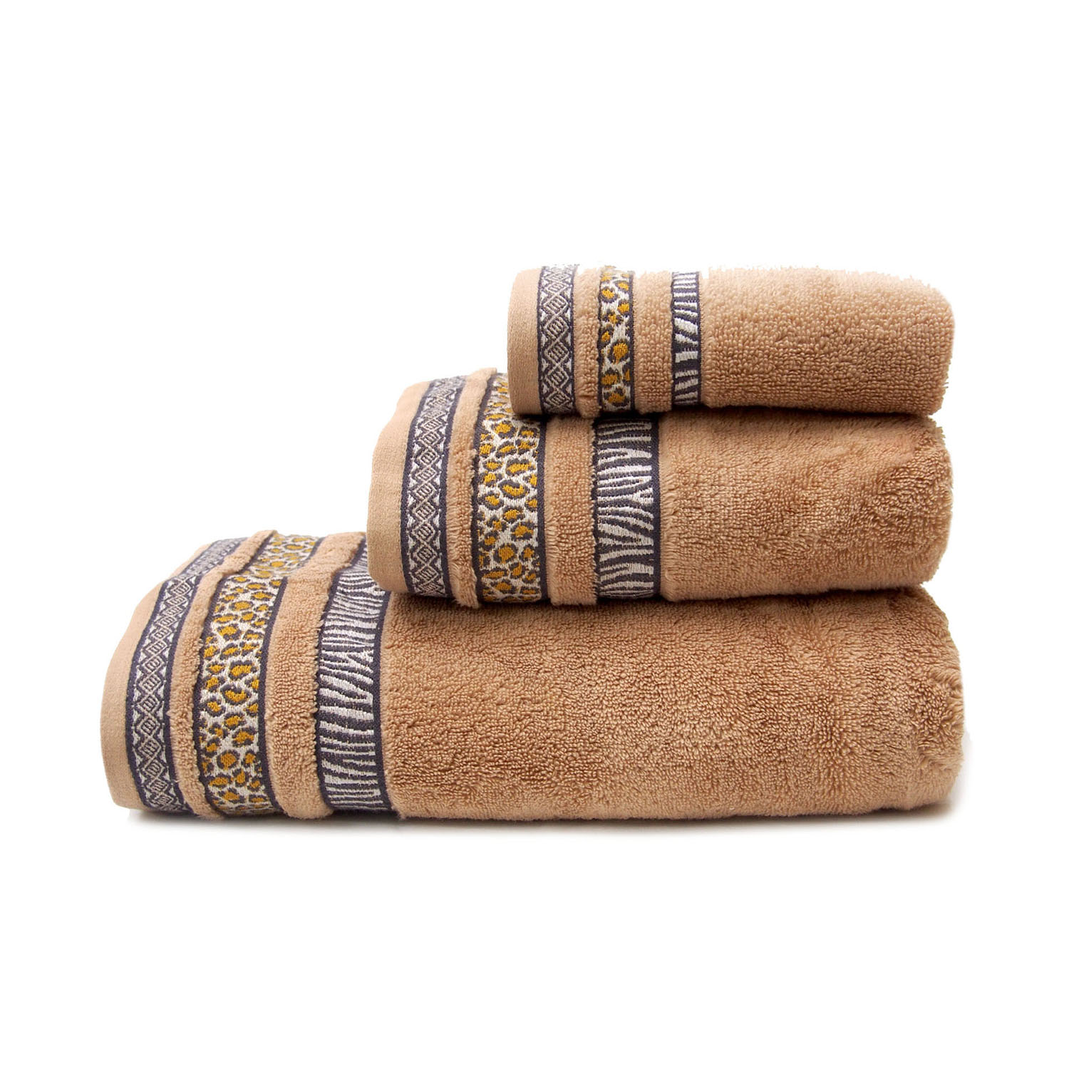 Полотенце НАОМИ светло-коричневое