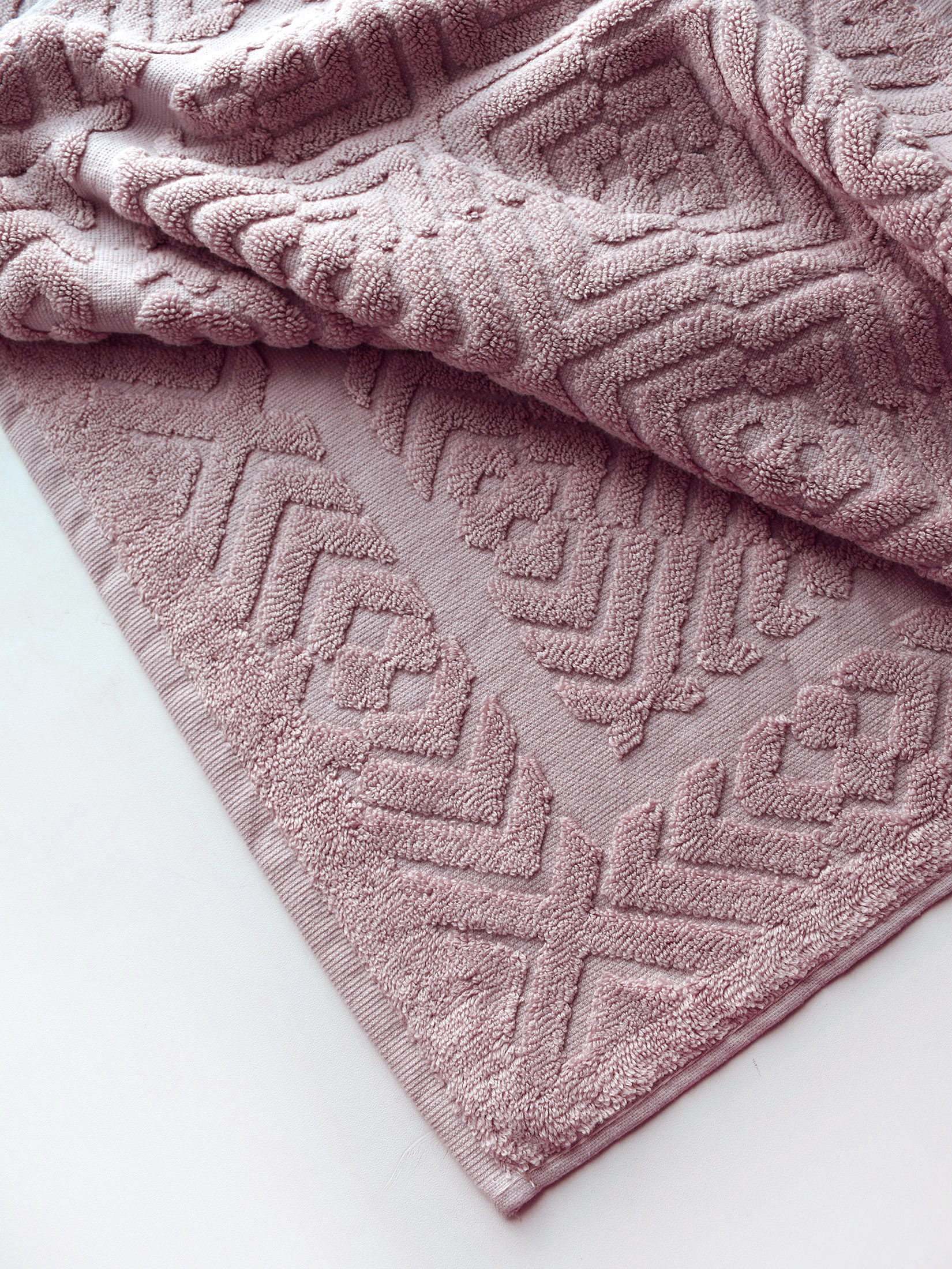 Полотенце ТАЙЛЕР-1 для ног розовое