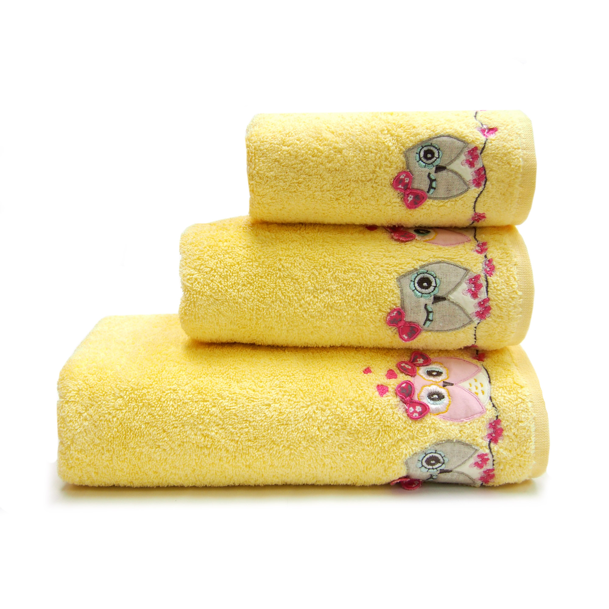 Полотенце СОВУШКА желтое