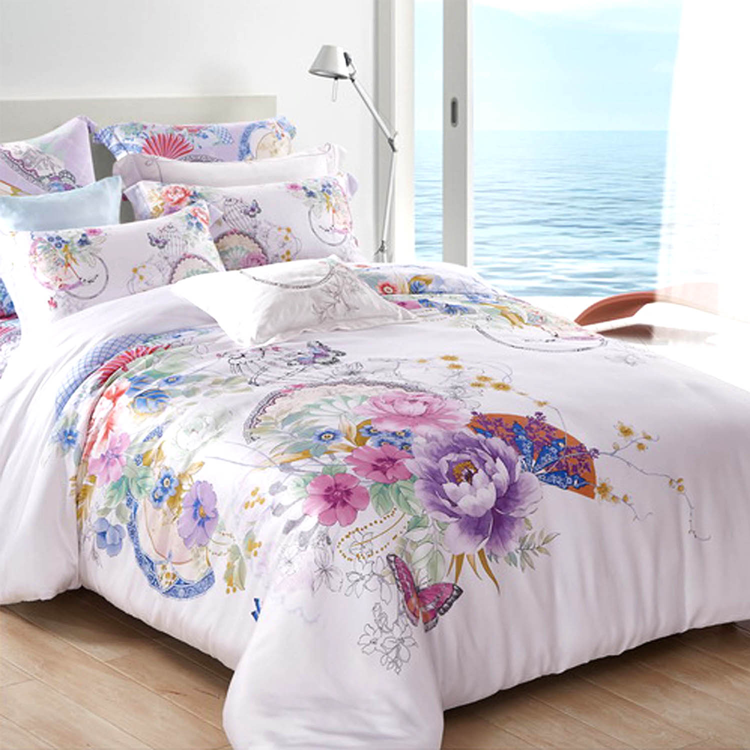 Комплект постельного белья Бамбук-Тенсель 8012 Панно