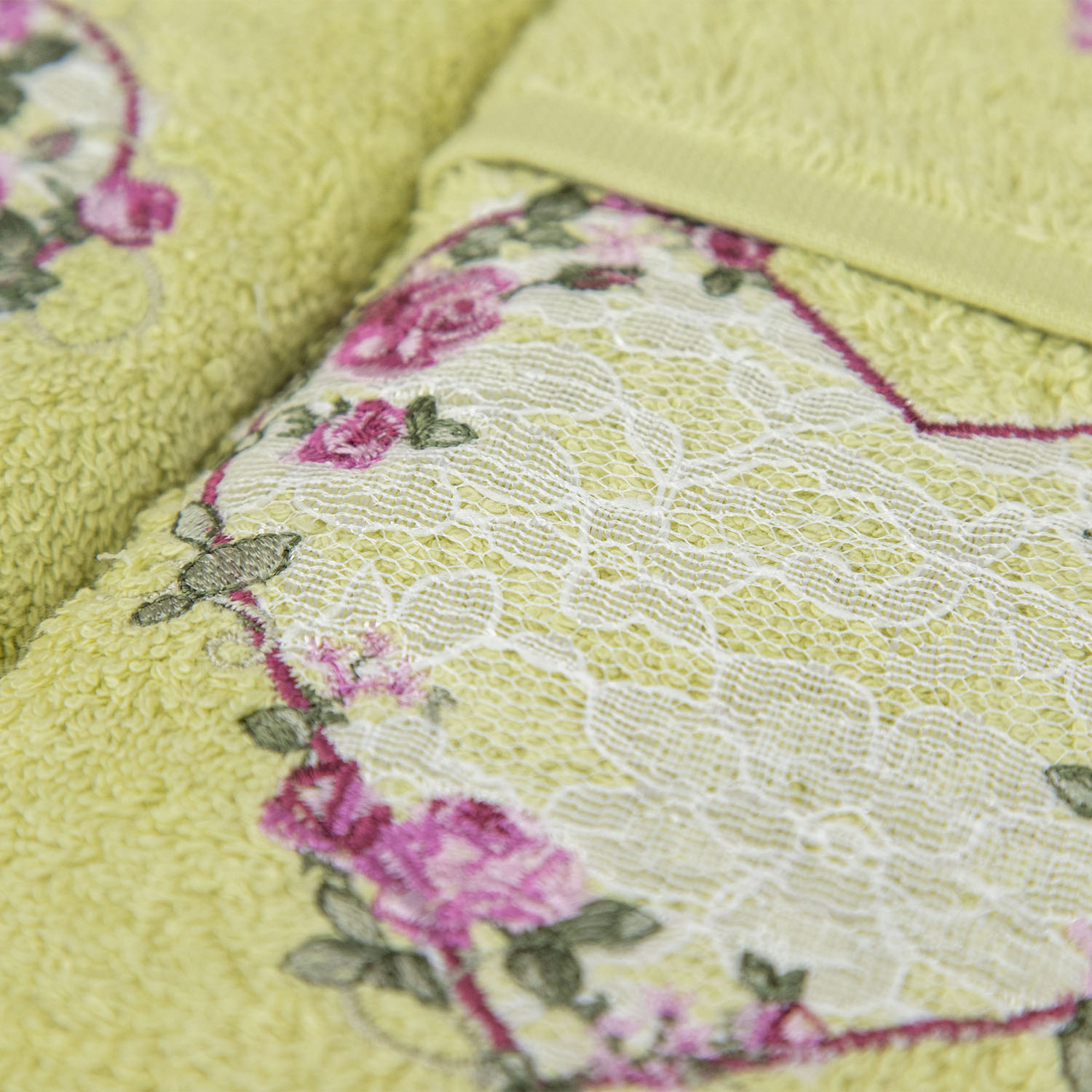 Набор полотенец МОНИКА-1 зеленый из 3х