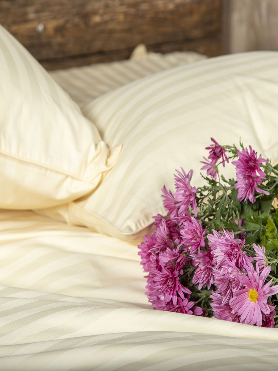 Комплект постельного белья Сатин-Страйп шампань 11-0510