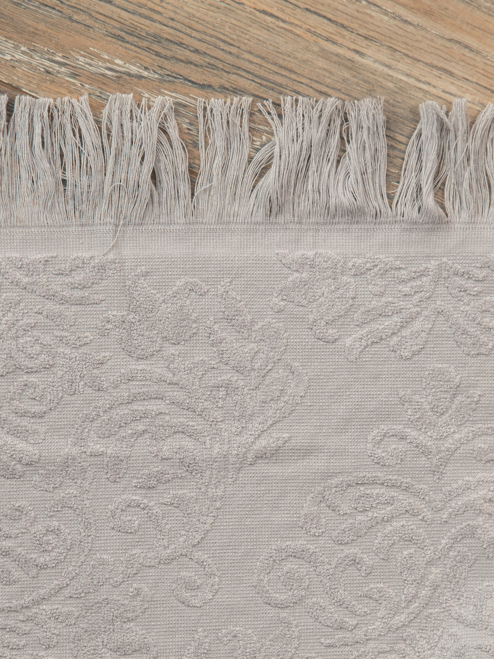 Простыня махровая АЛЬФРЕДО светло-серая