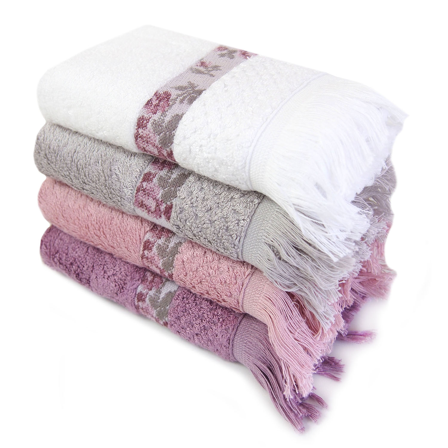 Полотенце РОУЗ брусничное