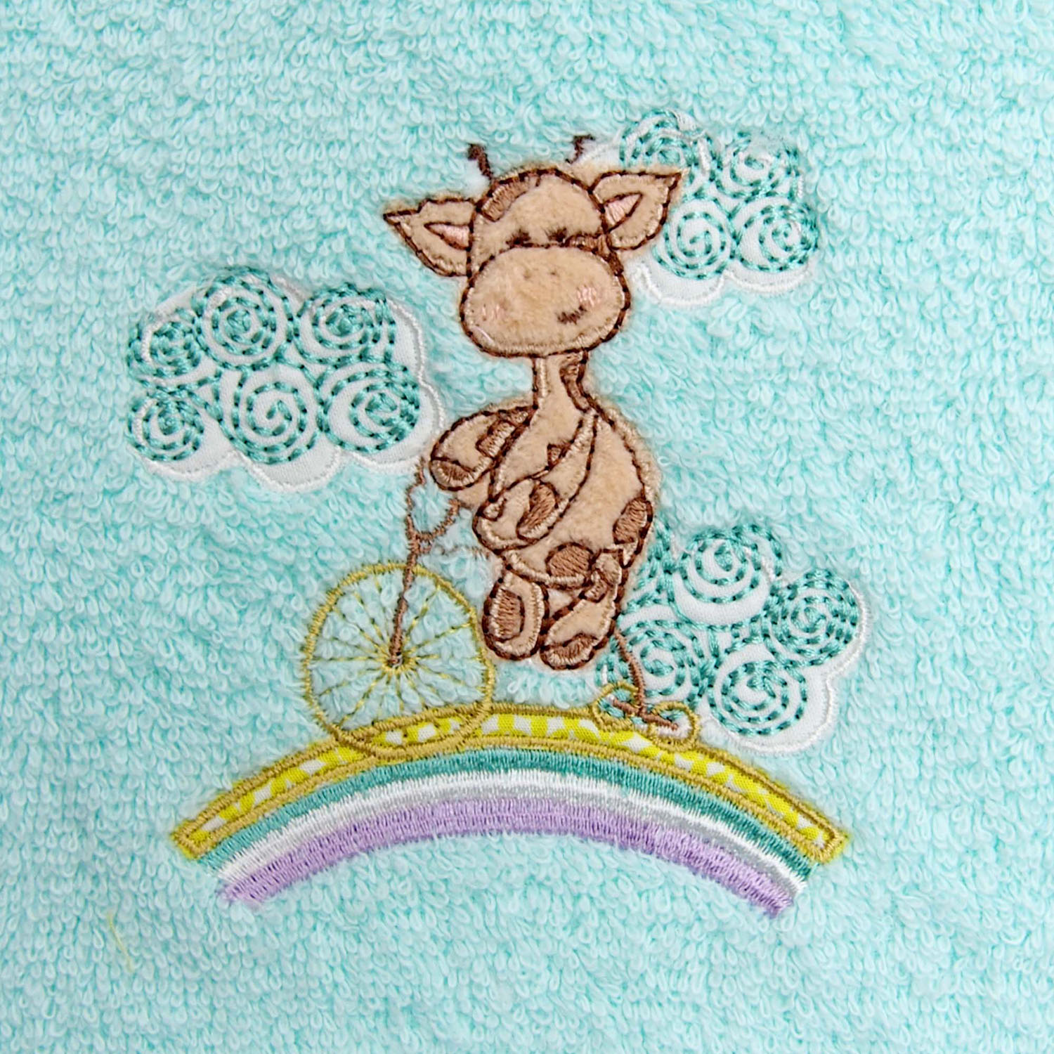 Полотенце ЖИРАФИК ЛИЛУ бирюзовое