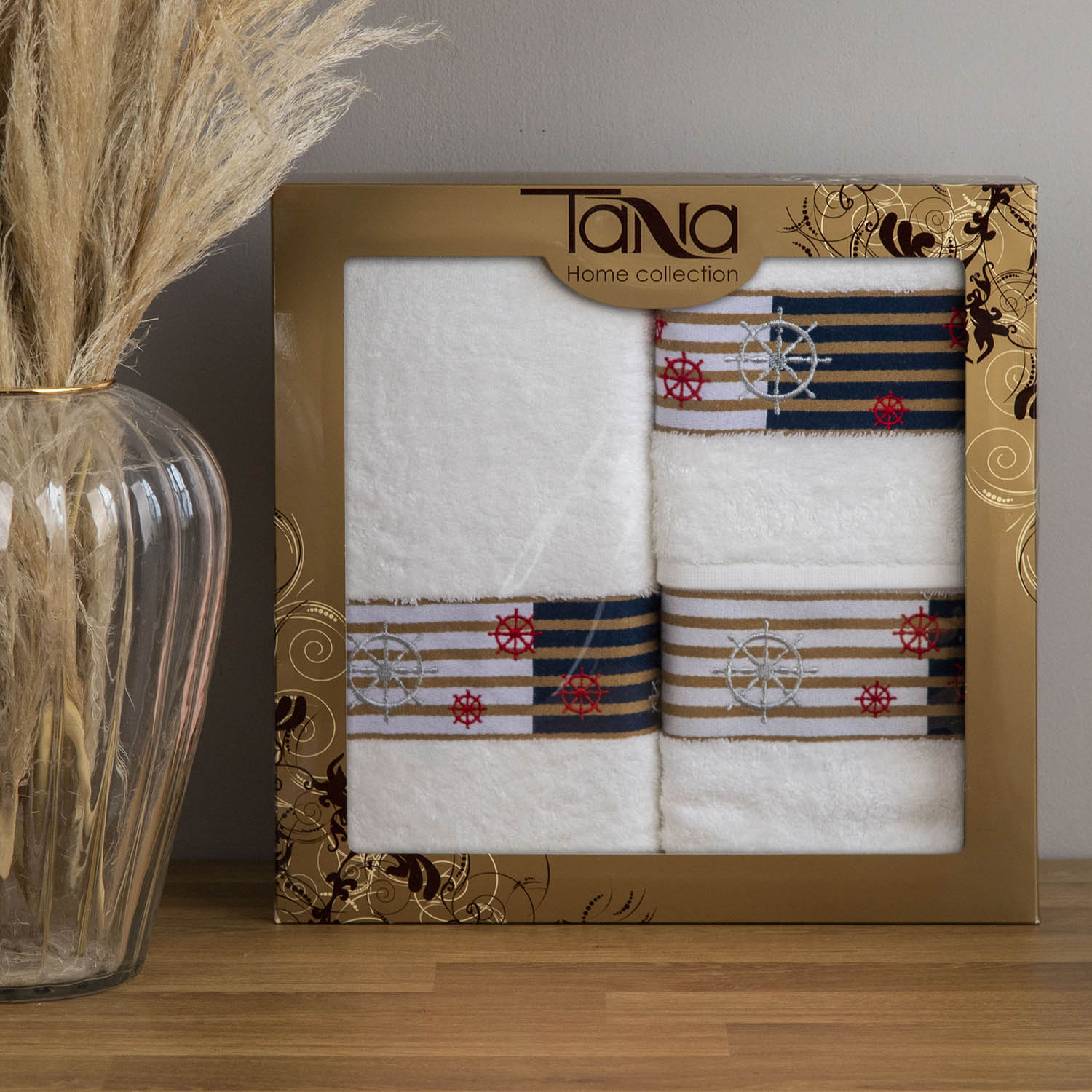 Набор полотенец КАЛИПСО белый из 3х