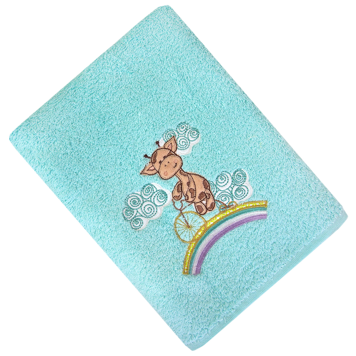 Полотенце ЖИРАФИК ЛИЛУ бирюзовое
