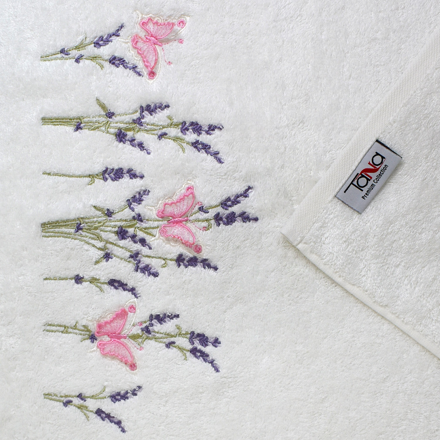 Набор полотенец БАТЕРФЛЯЙ 3Д белый из 3х