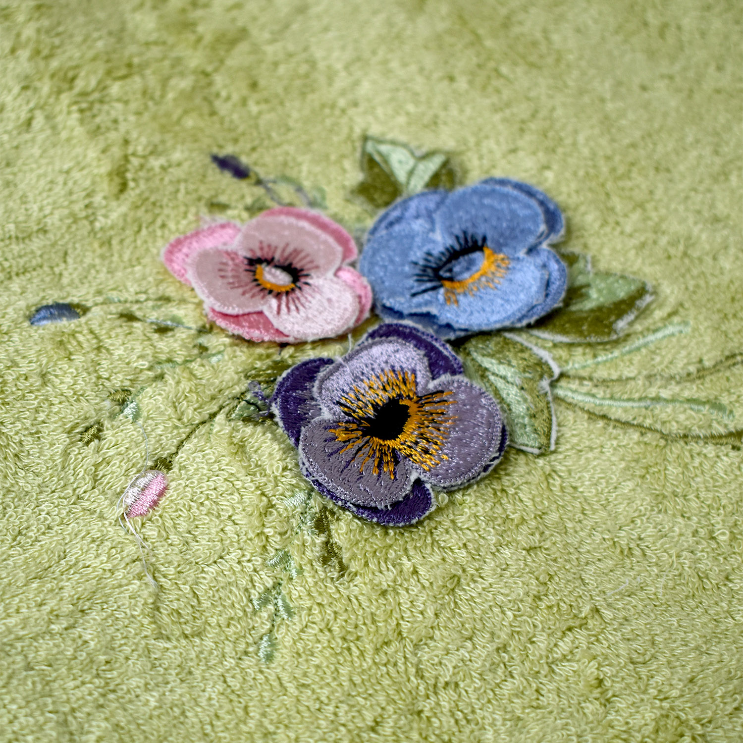 Набор полотенец ЭСТЕЛЬ-1 зеленый из 3х