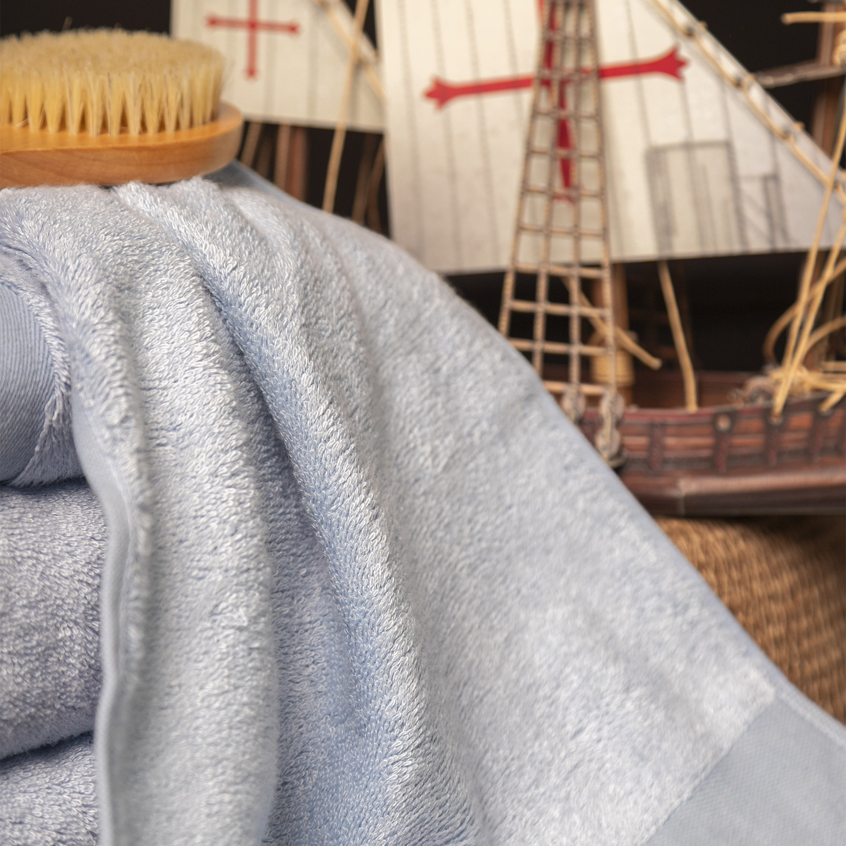 Полотенце СИ ШЕЛЛ голубое