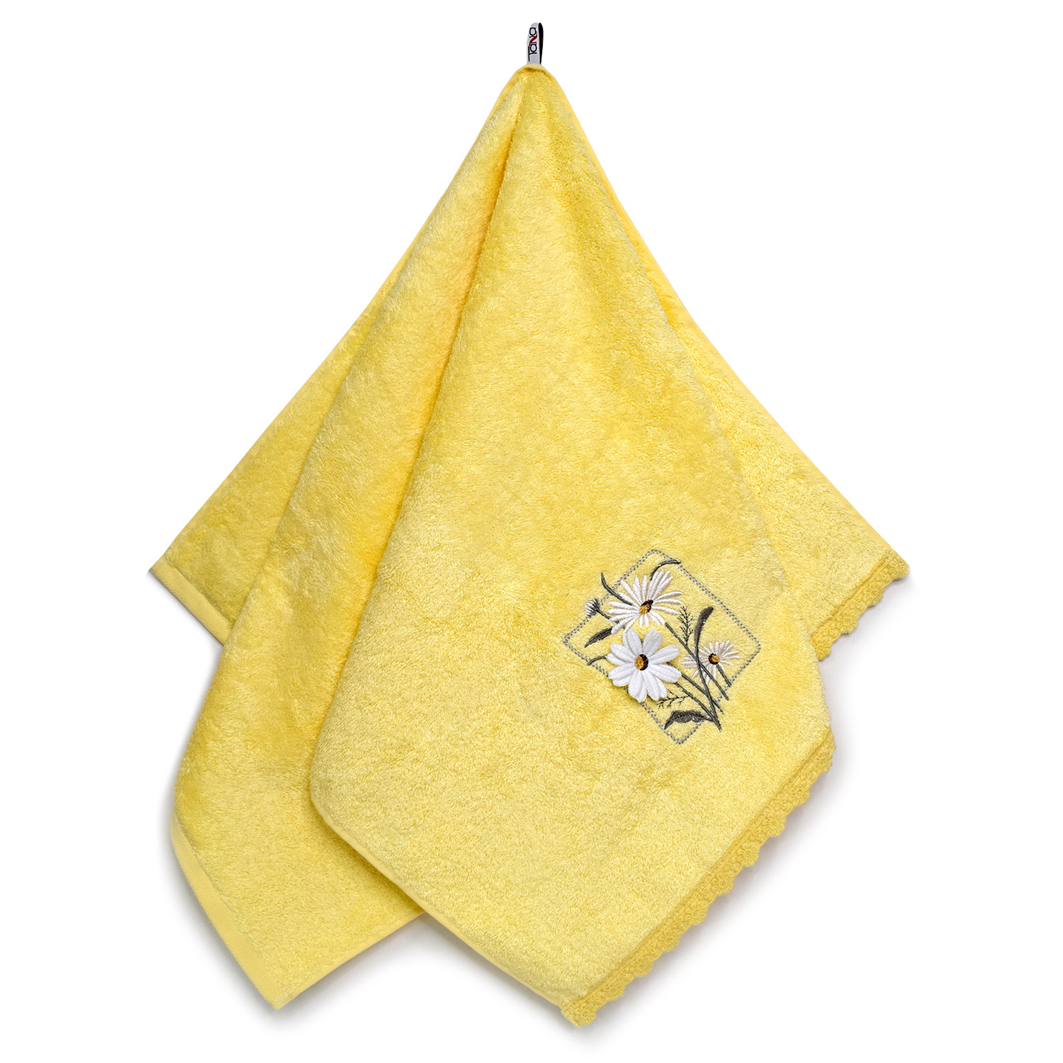 Полотенце ДЕЙЗИ 3Д желтое