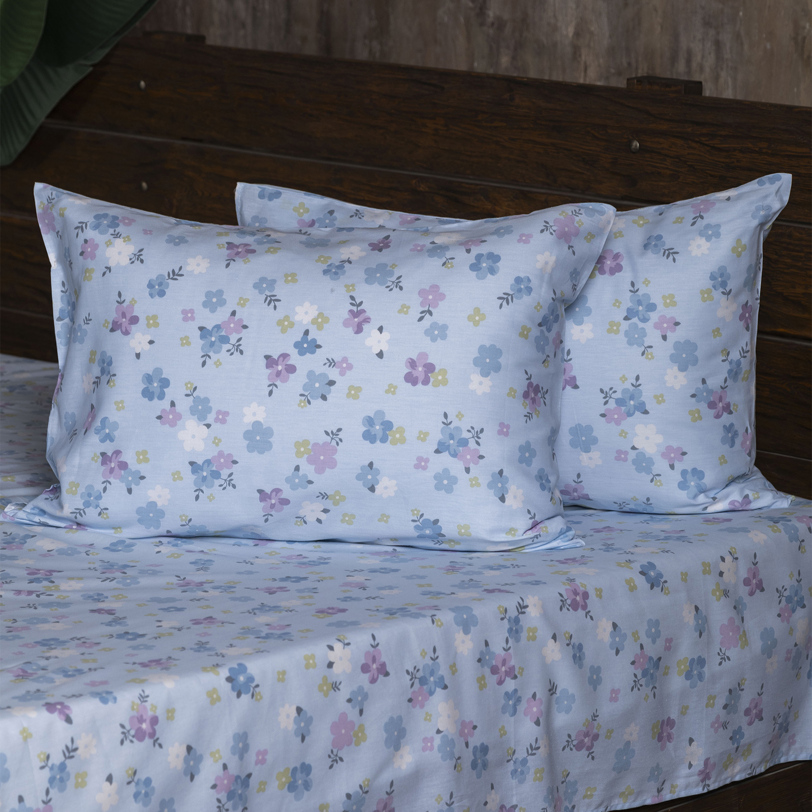 Набор наволочек Сатин-Комфорт голубые 17-58 А