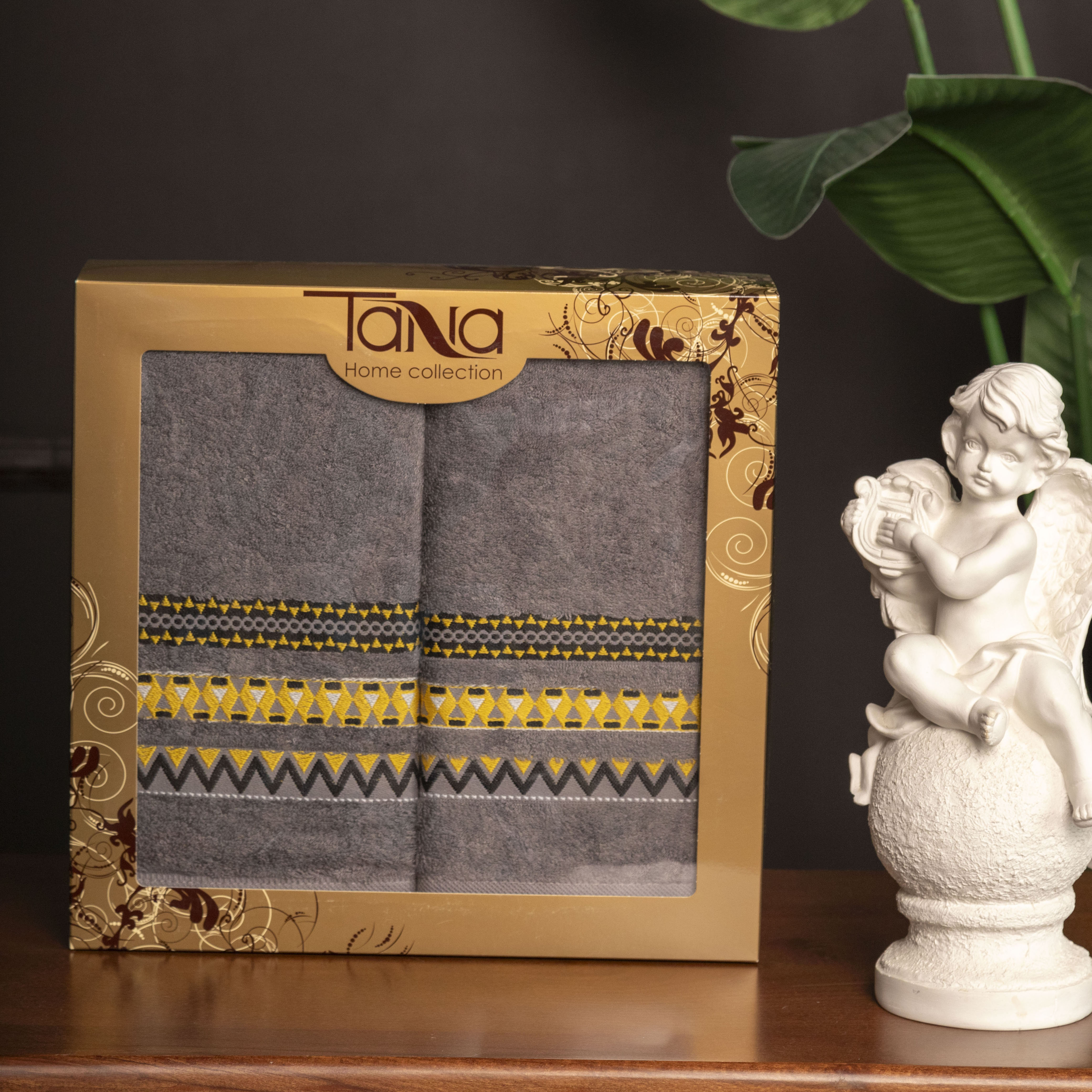 Набор полотенец ВЕНУС темно-серый