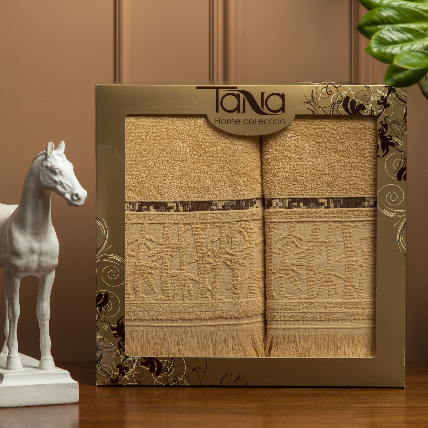 Набор полотенец НАТУРЭЛЬ горчичный