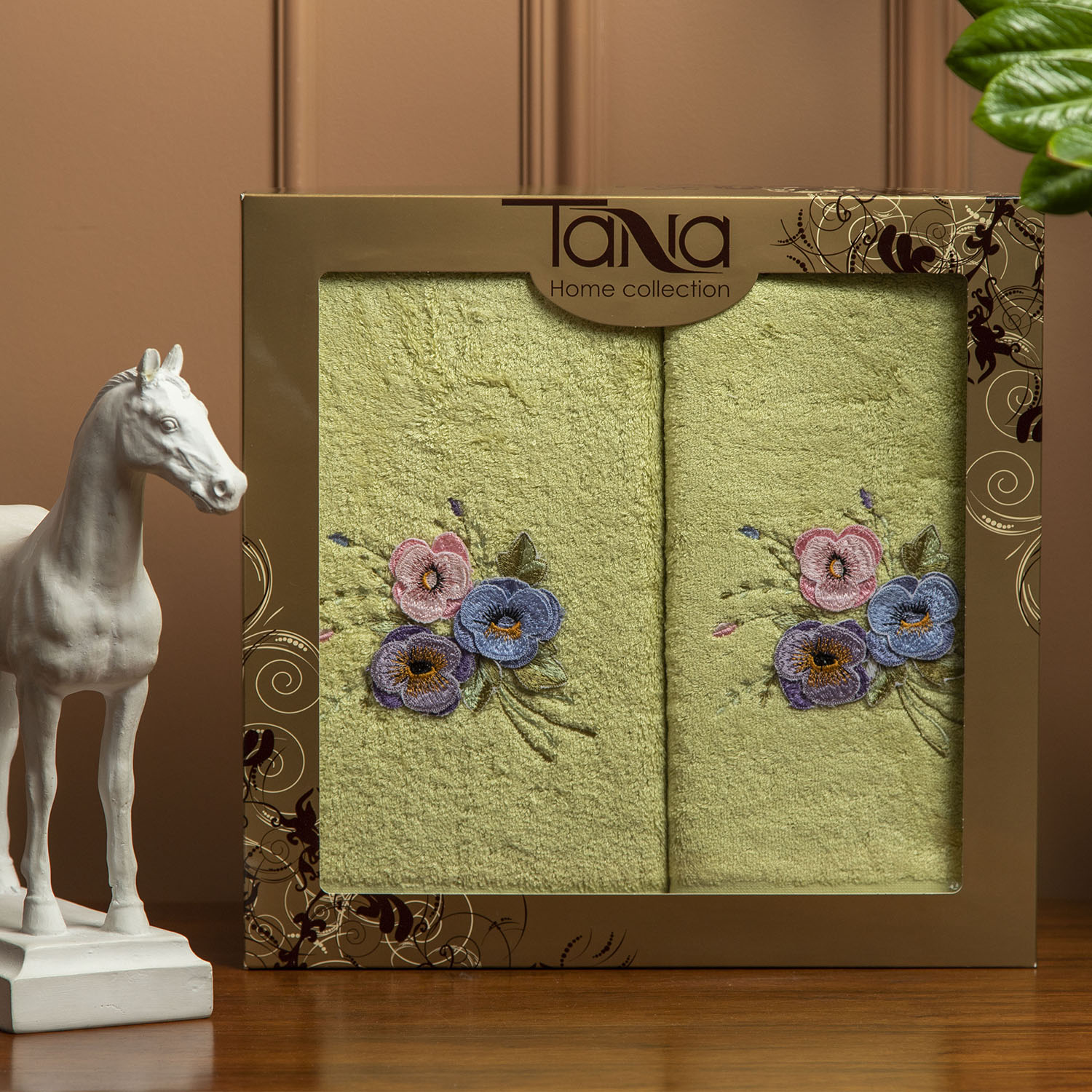 Набор полотенец ЭСТЕЛЬ-1 зеленый