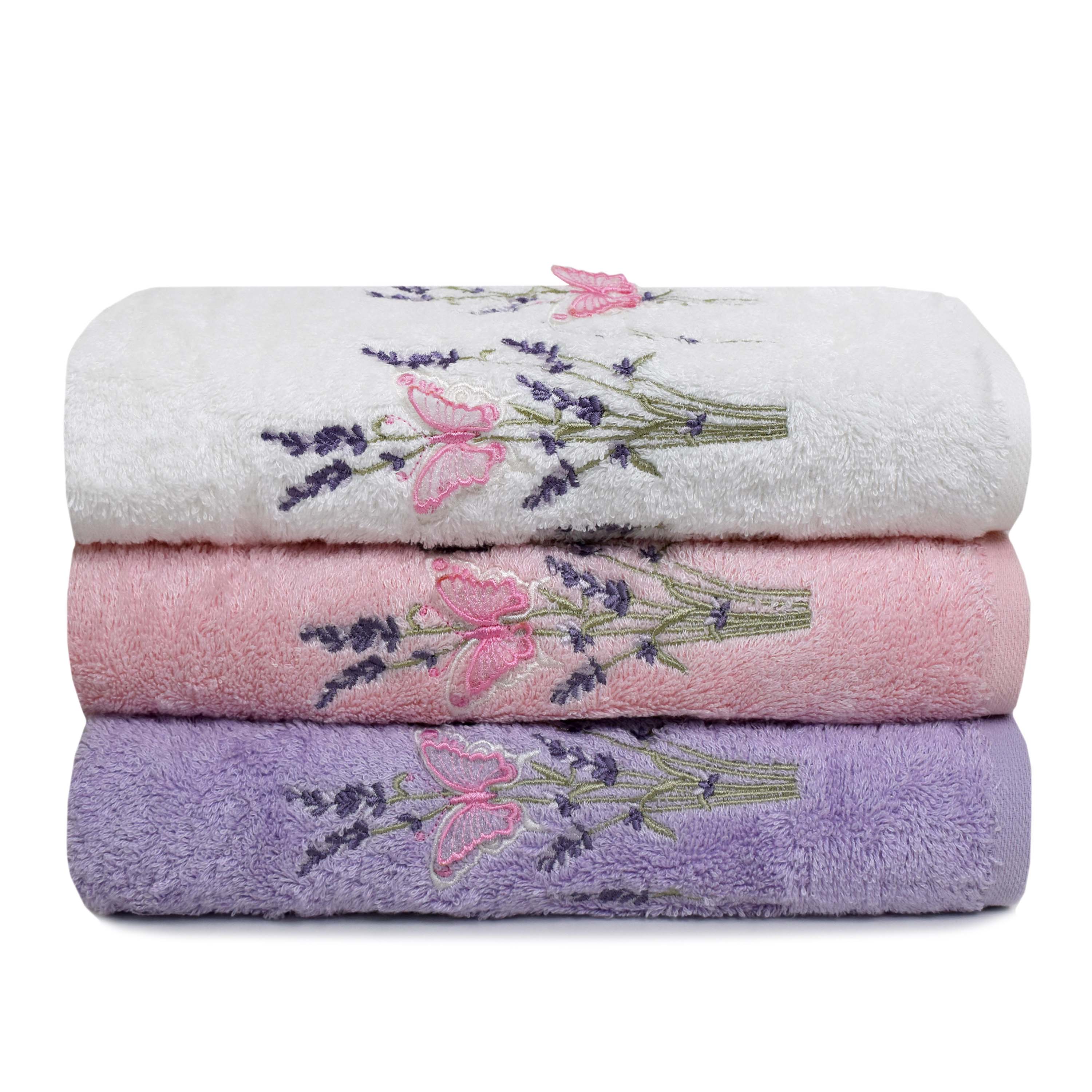 Полотенце БАТЕРФЛЯЙ 3Д белое