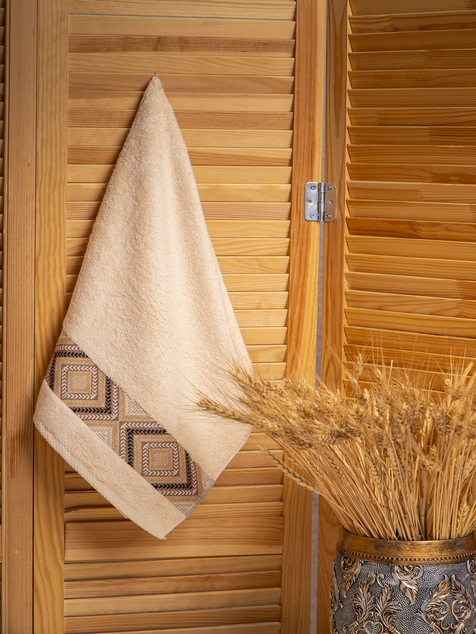 Полотенце ДИАМОНД молочное