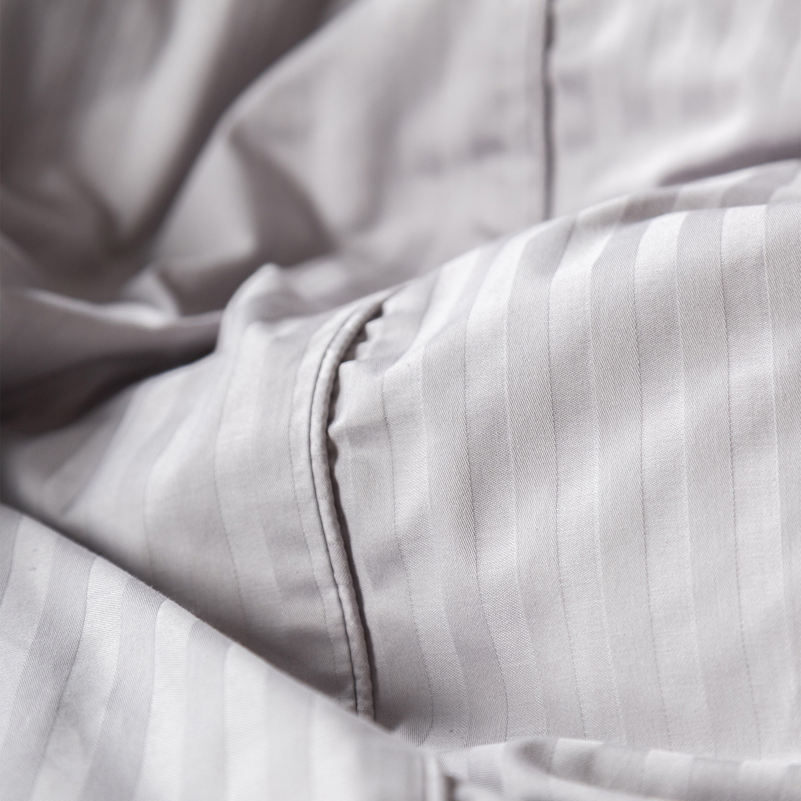 Комплект постельного белья Сатин-Страйп светло-серый 6410