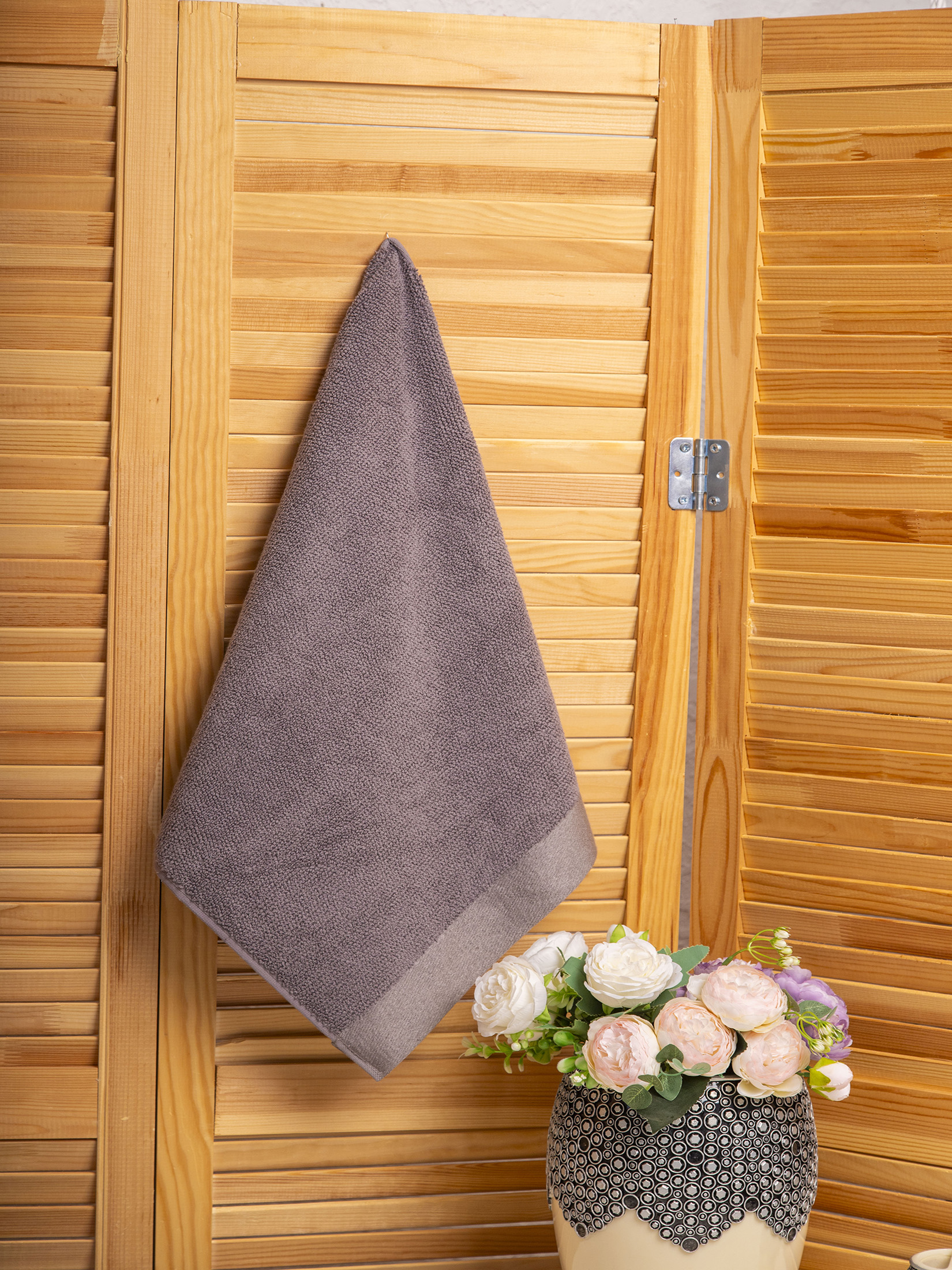 Полотенце РАЙС светло-серое