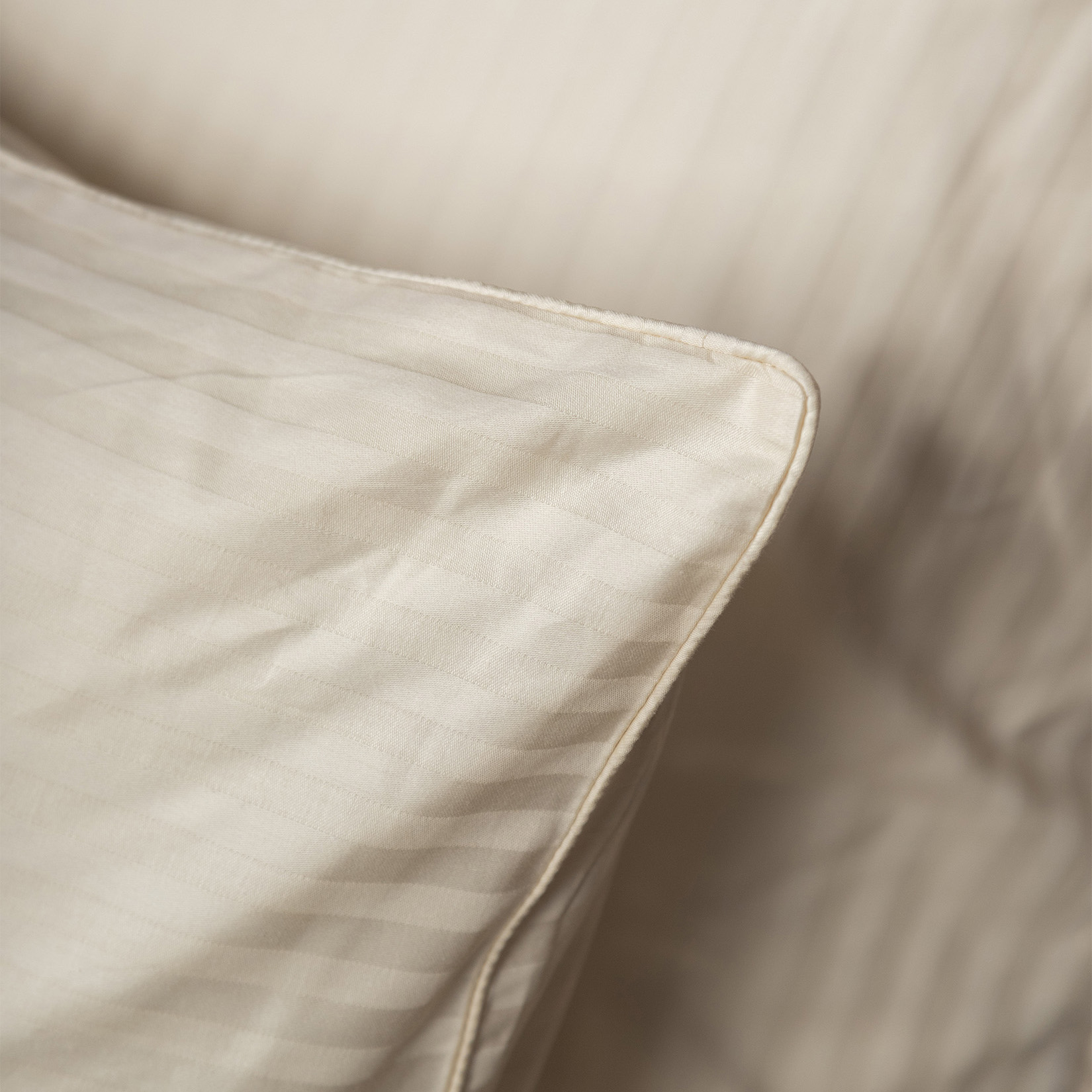 Комплект постельного белья Сатин-Страйп молочный 1901