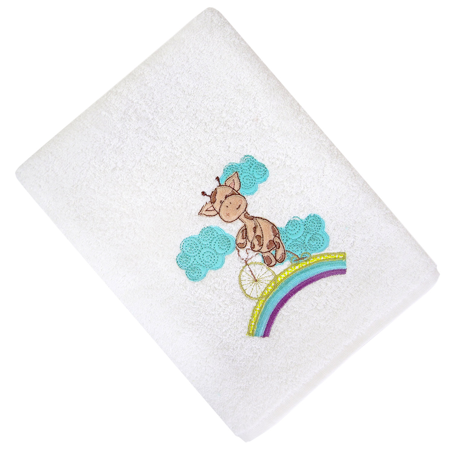 Полотенце ЖИРАФИК ЛИЛУ белое