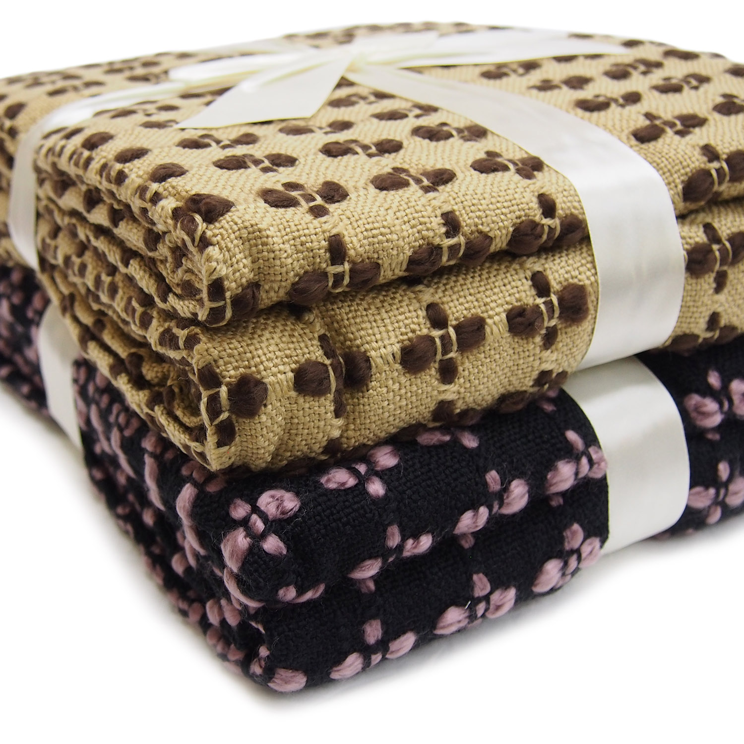 Плед с кистями 9А019 150х200см черный