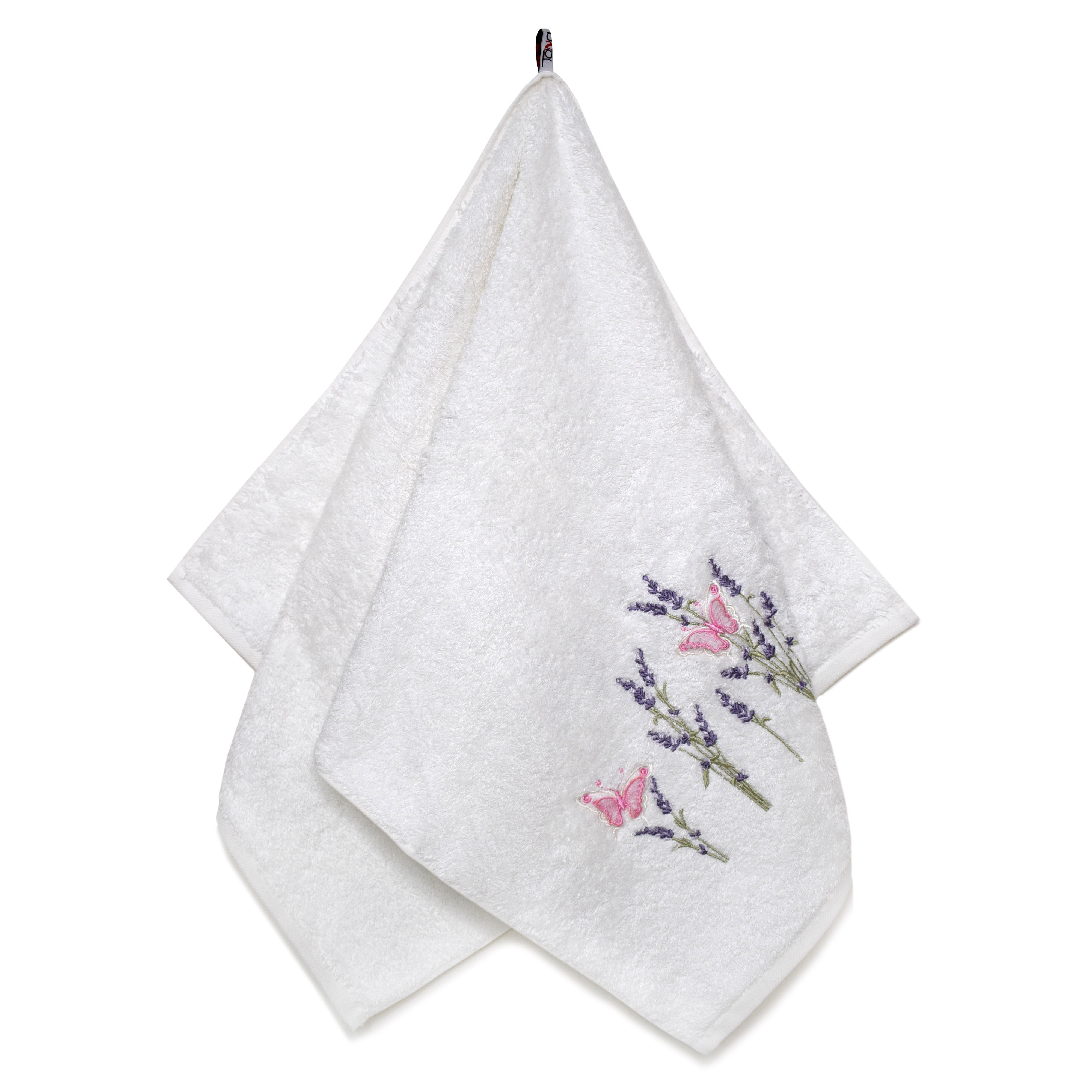 Полотенце БАТЕРФЛЯЙ 3Д белое