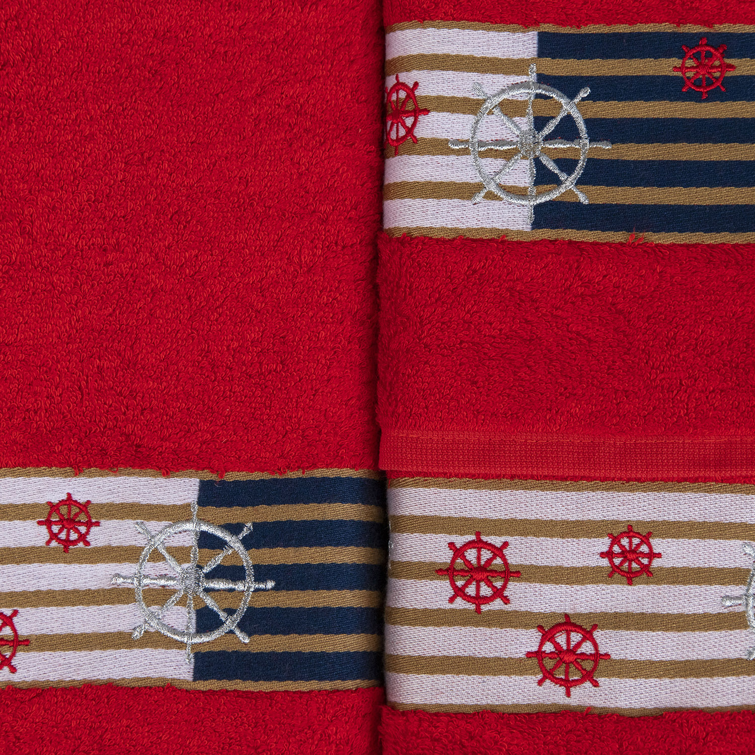 Набор полотенец КАЛИПСО красный из 3х