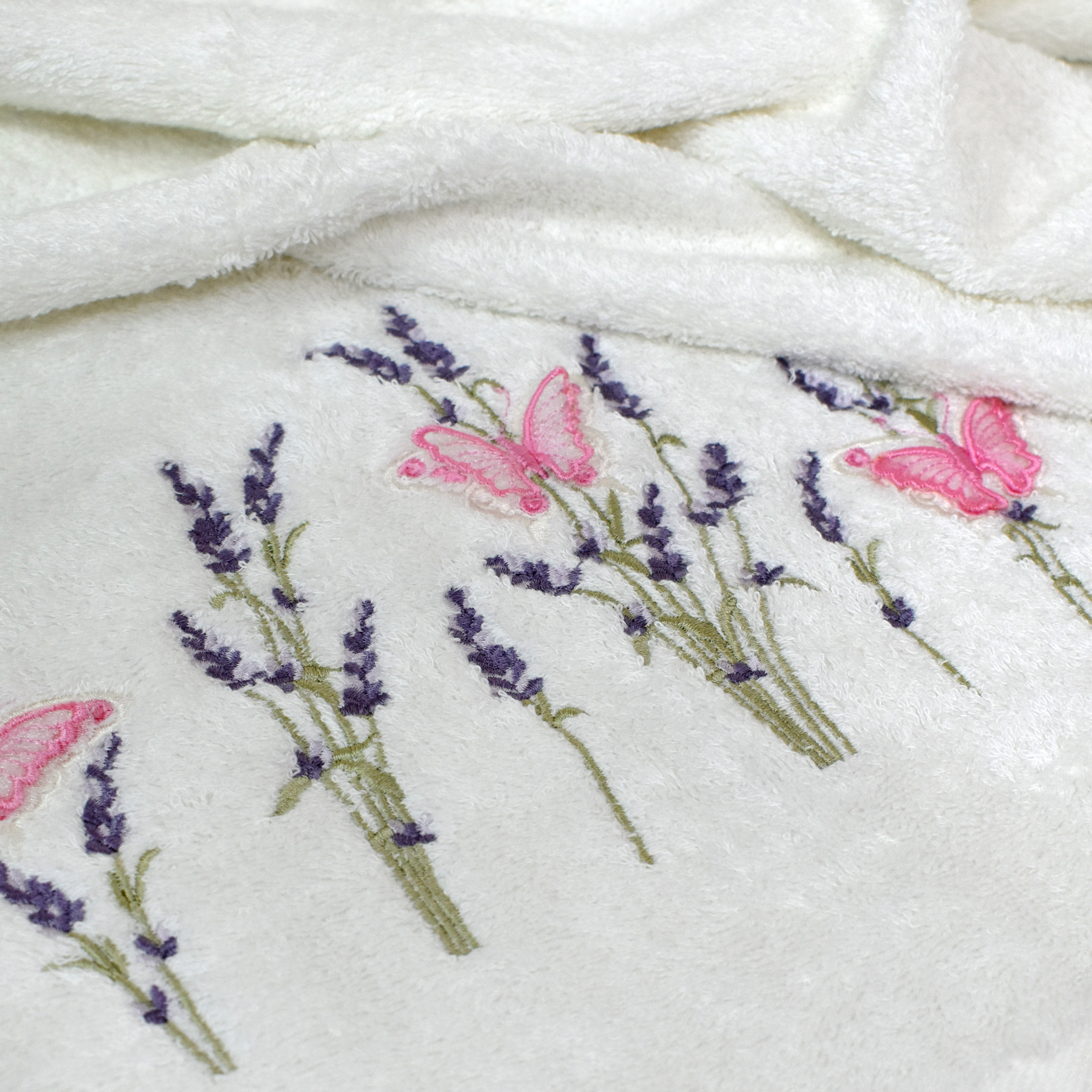 Набор полотенец БАТЕРФЛЯЙ 3Д белый из 3х