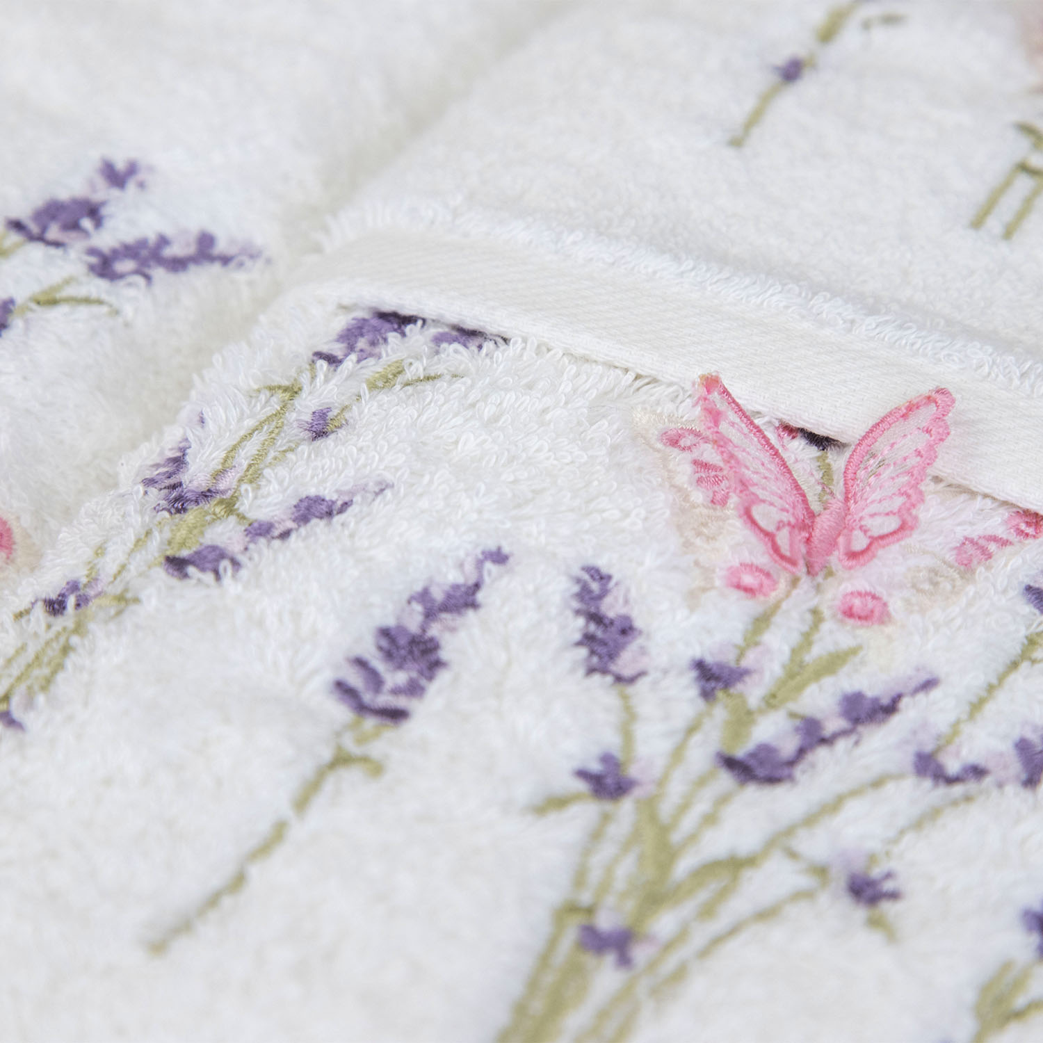 Набор полотенец БАТЕРФЛЯЙ 3Д белый из 3х