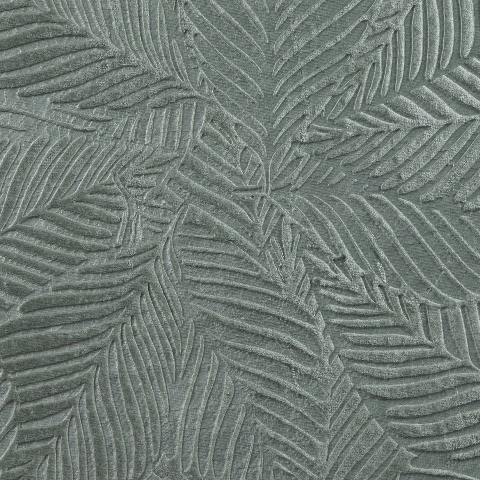 Плед ОЛИВИЯ однотонный с тиснением зеленый листья 17-12