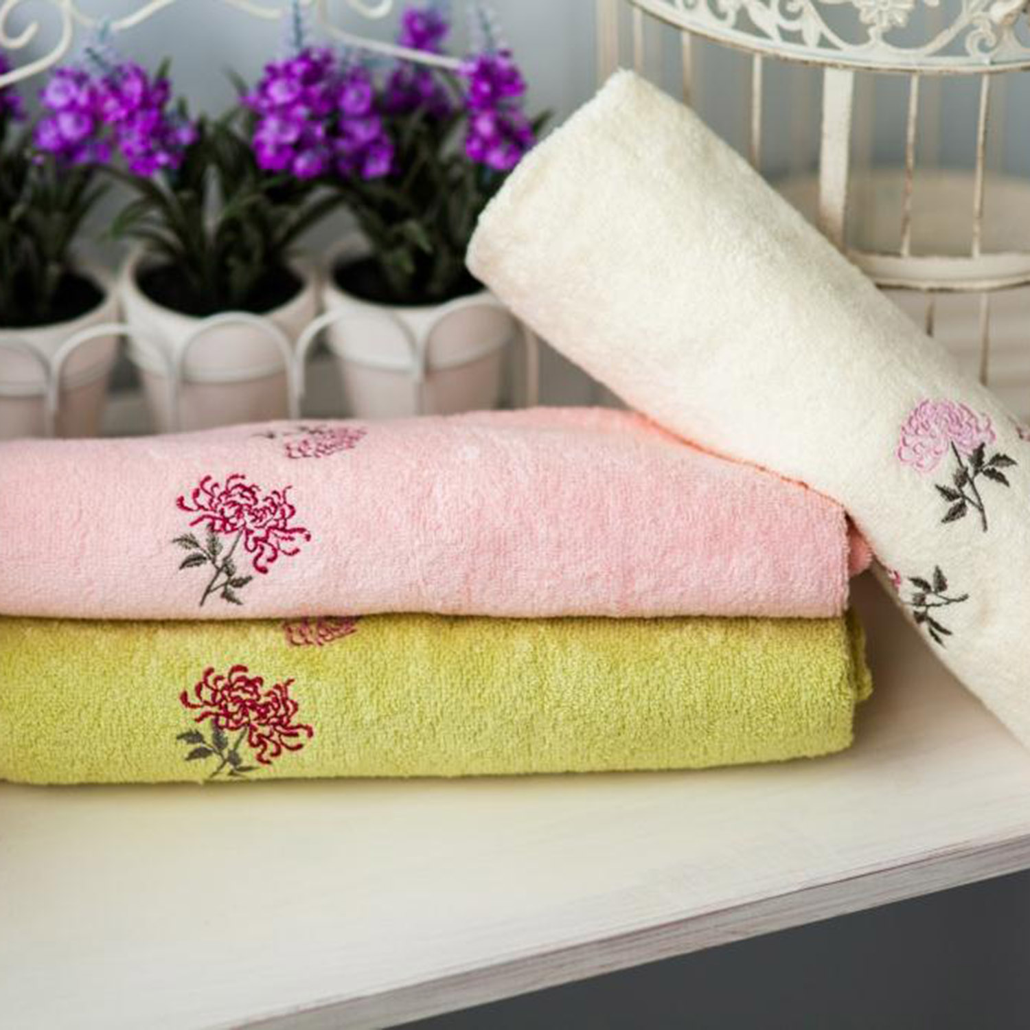 Полотенце БЕТТИ молочное