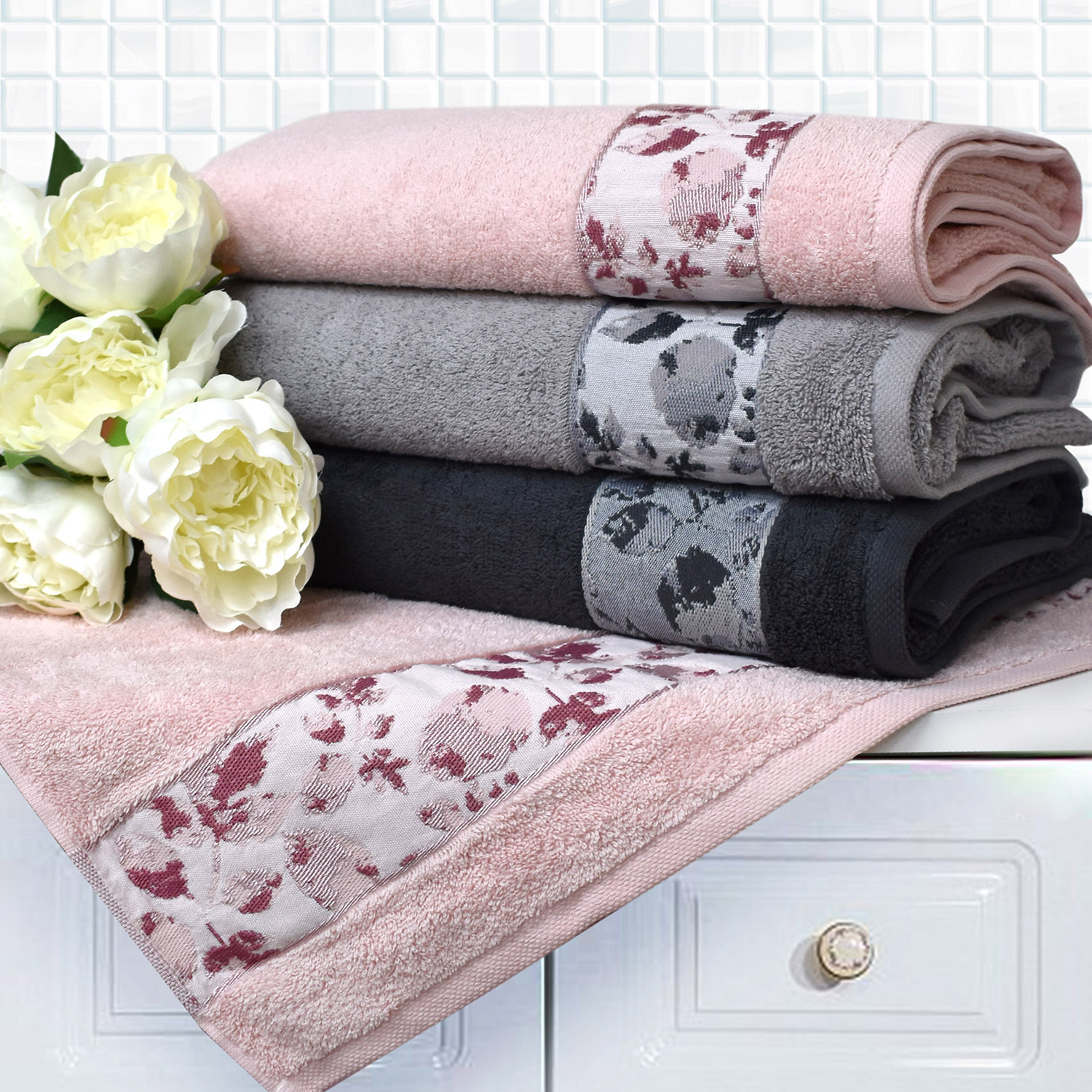 Полотенце ФРЕЯ темно-серое