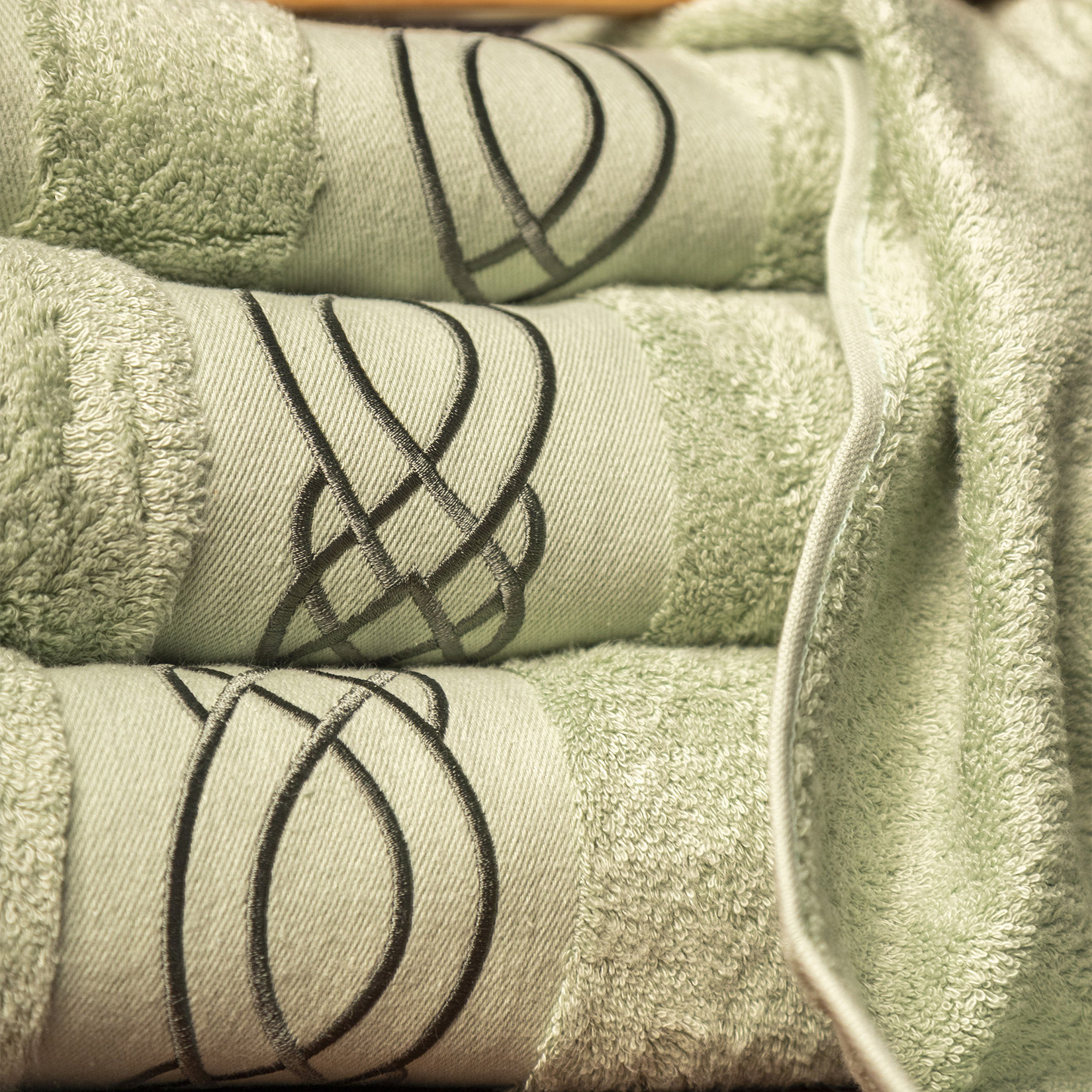 Полотенце ЛЮКСУРИ светло-зеленое