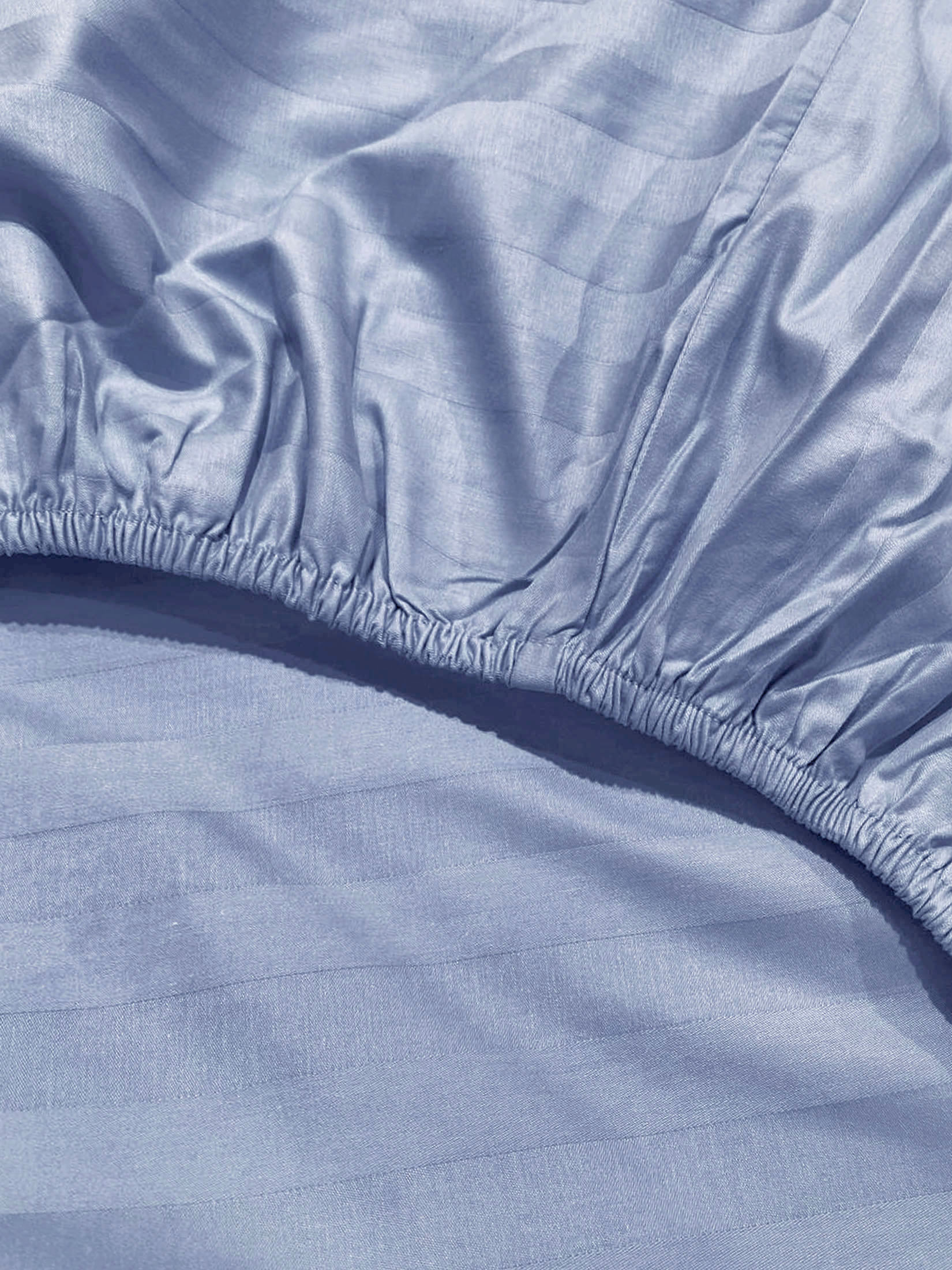 Простыня на резинке Сатин-Страйп джинса 2203