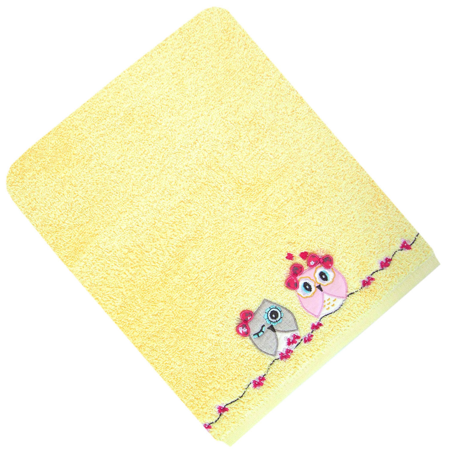 Полотенце СОВУШКА желтое