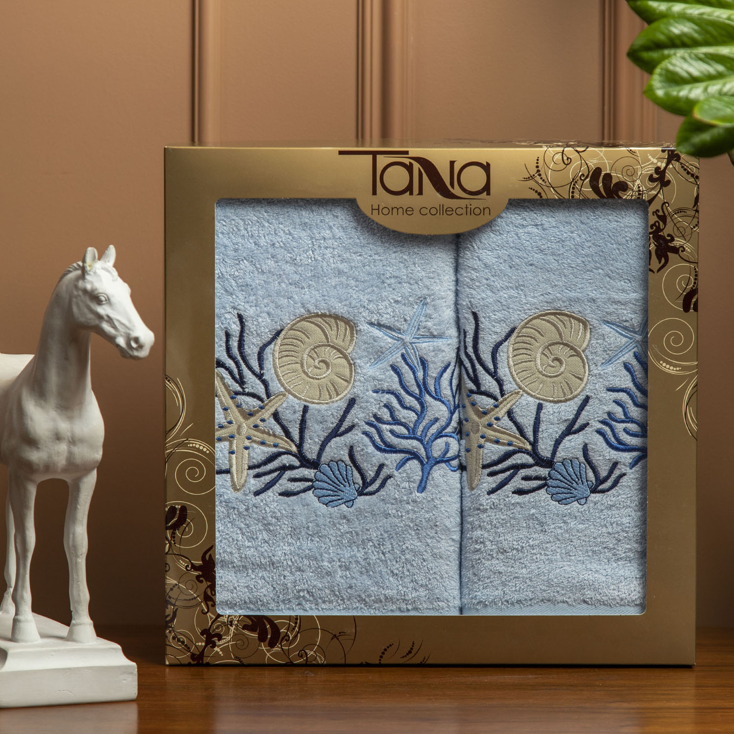 Набор полотенец ТАИТИ голубой