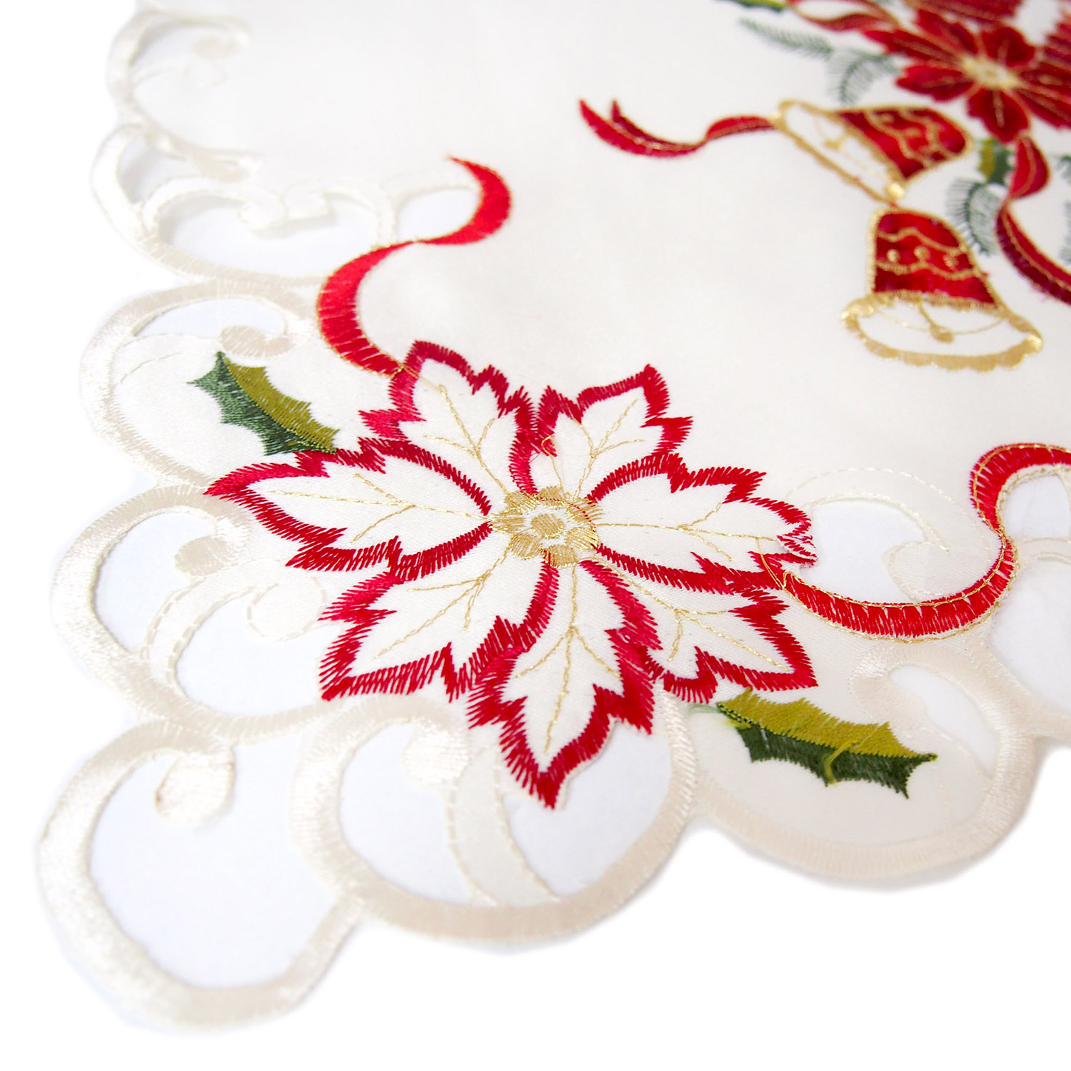 Столешник 1055 НОВЫЙ ГОД 85х85см молочный