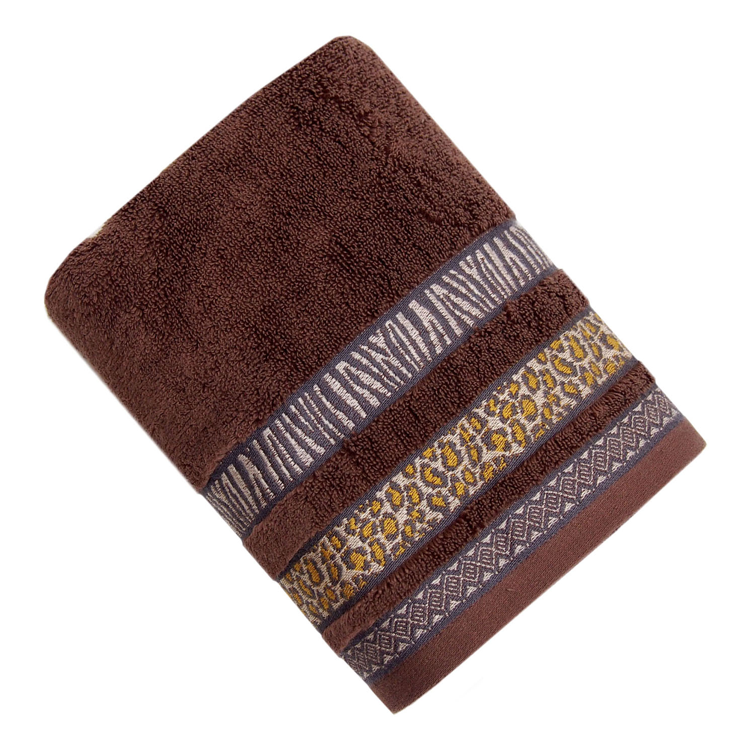 Полотенце НАОМИ темно-коричневое