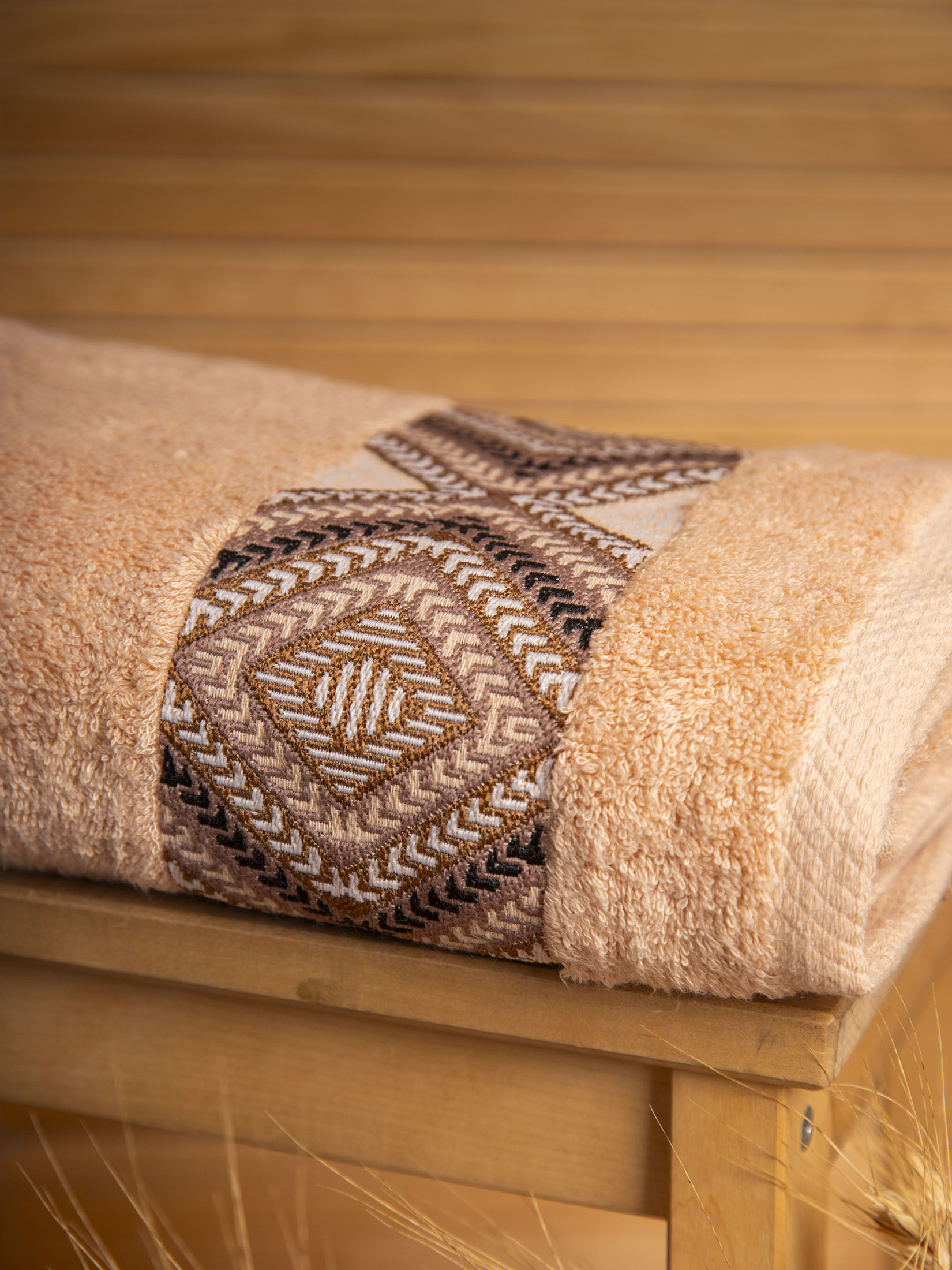 Полотенце ДИАМОНД бежевое