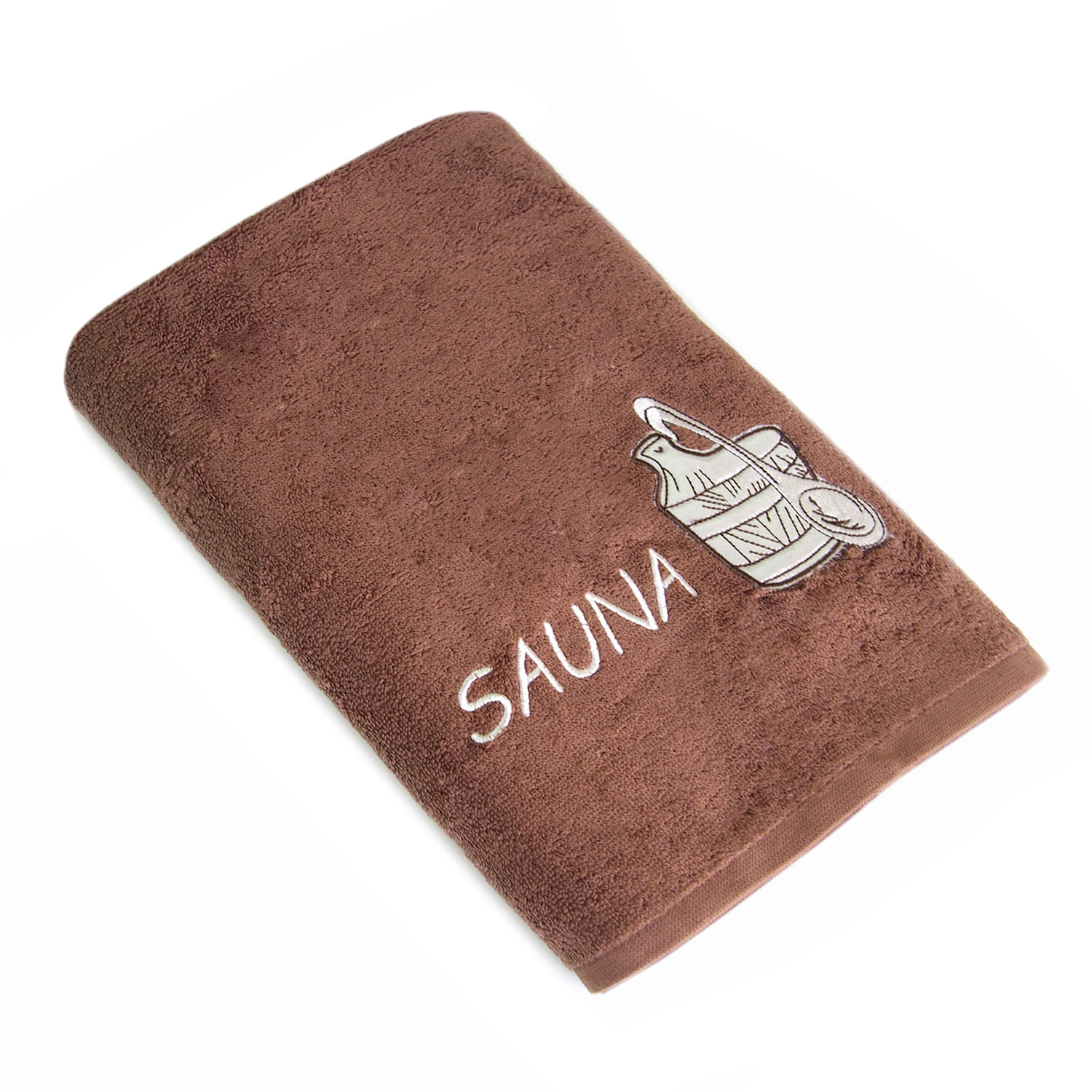 Полотенце САУНА-1 коричневое