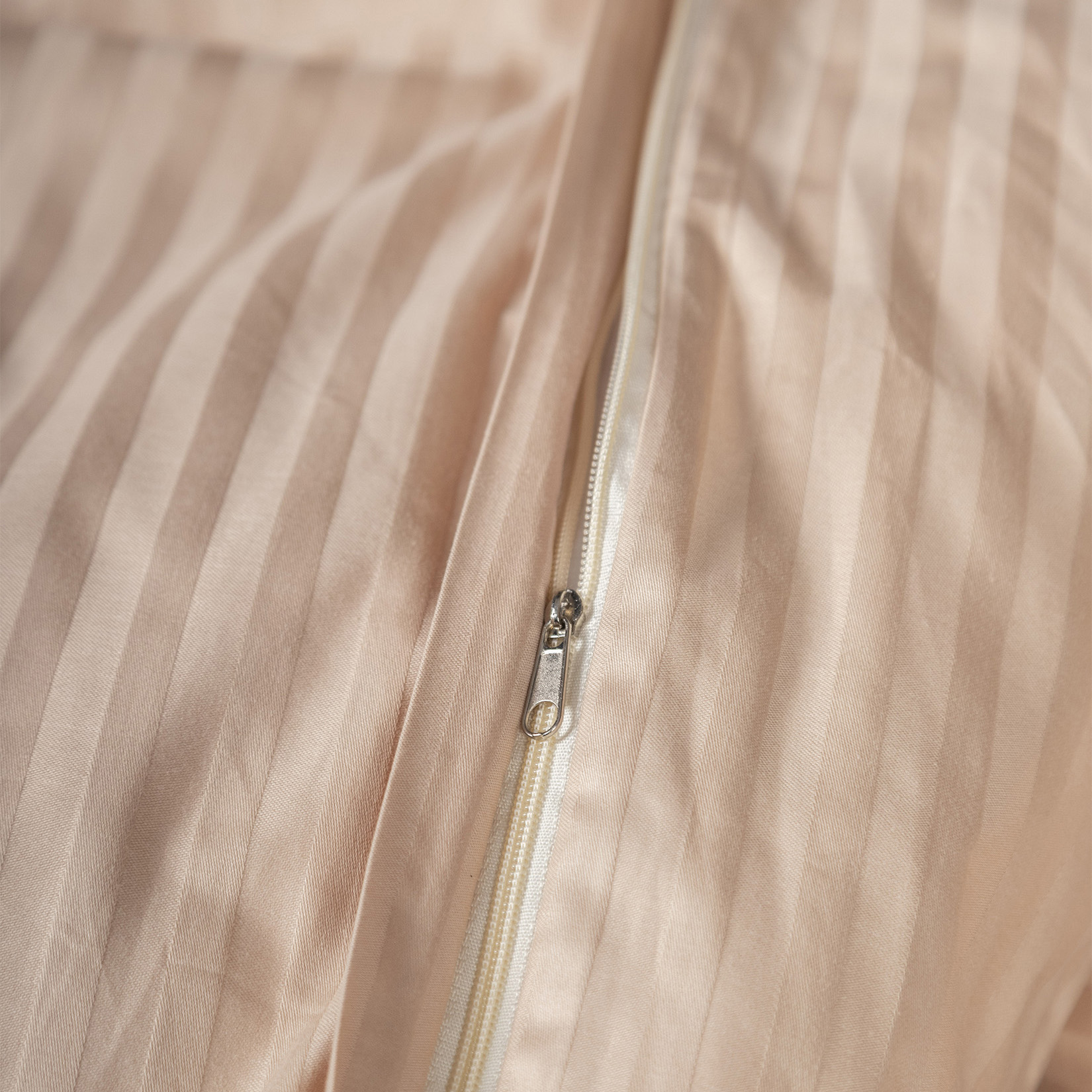 Комплект постельного белья Сатин-Страйп светло-бежевый 6821