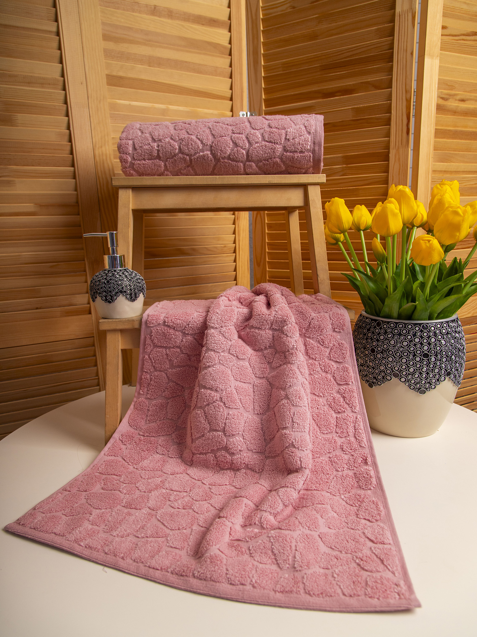 Набор полотенец СИРИУС розовый