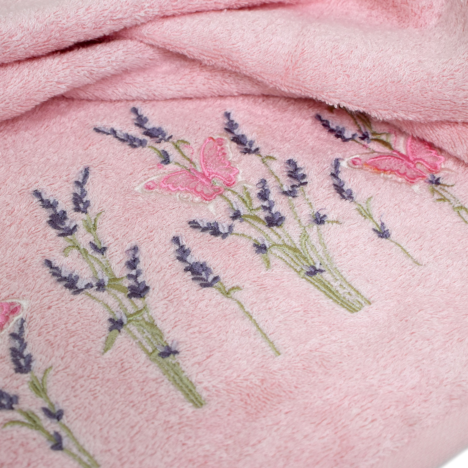 Полотенце БАТЕРФЛЯЙ 3Д розовое